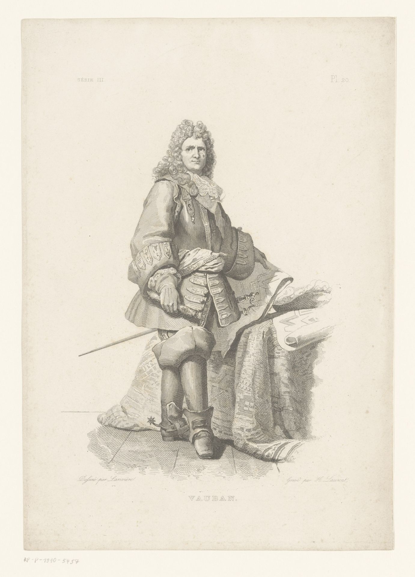 Portret van Sébastien Le Prestre de Vauban by Pierre Louis Henri Laurent