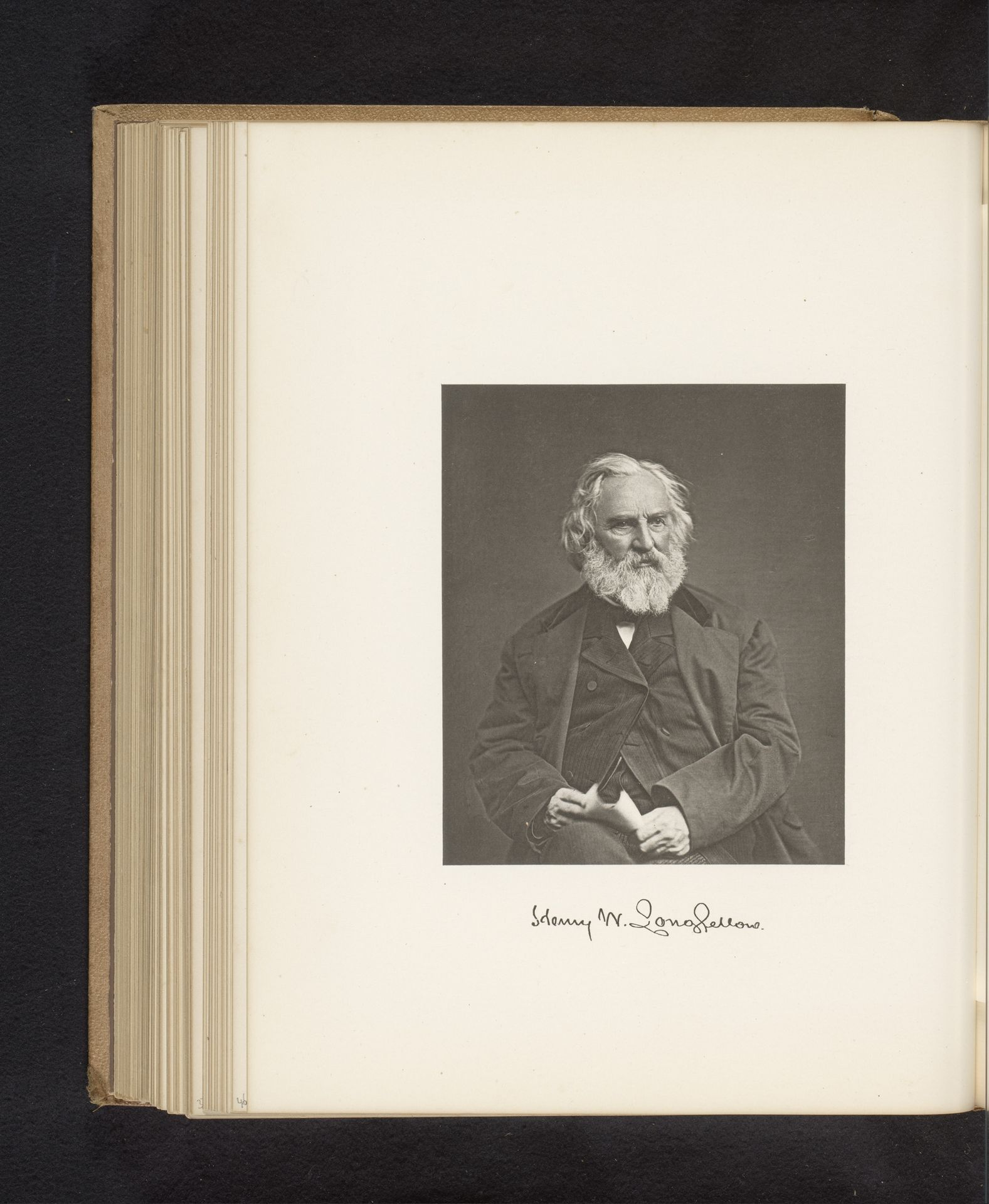 Portret van Henry Wadsworth Longfellow by Anonymous