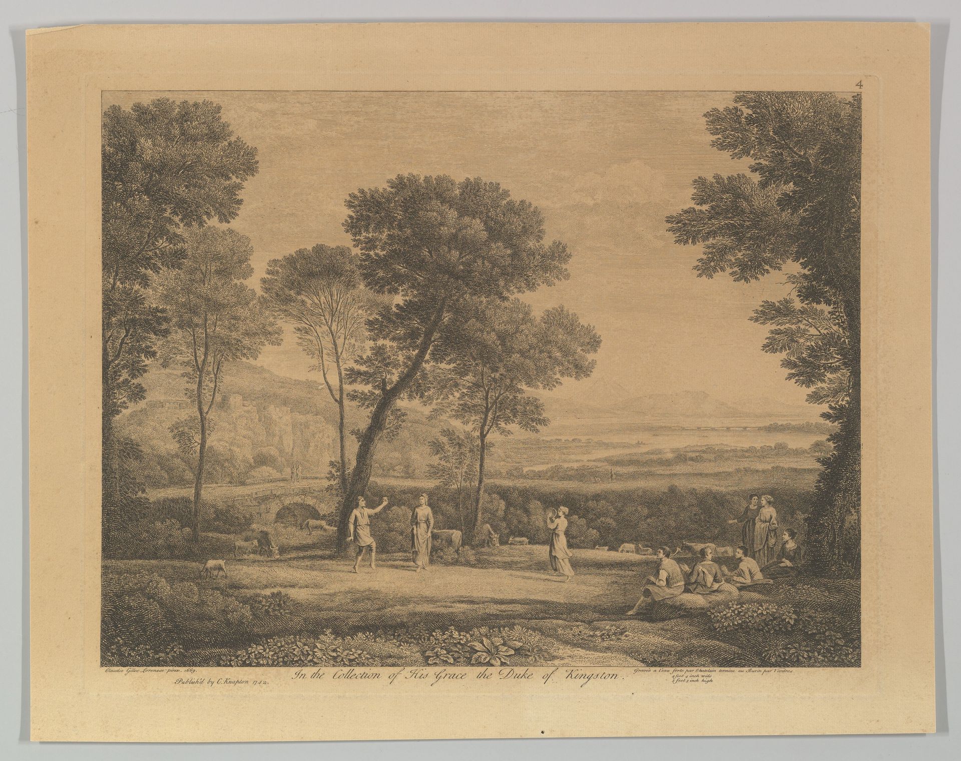 Dance Under the Trees (Landscape with Rural Dance) by Claude Lorrain