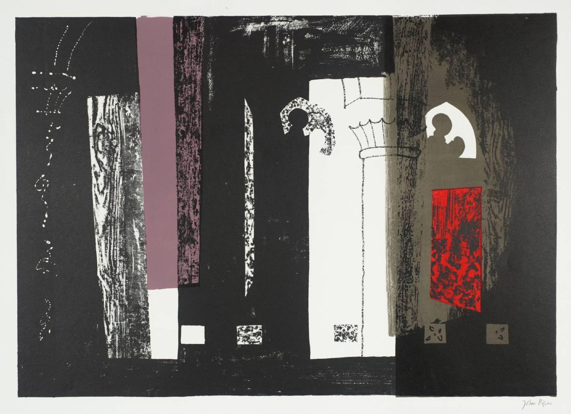 11. Inglesham, Wiltshire: A Rustic Medieval Interior by John Piper