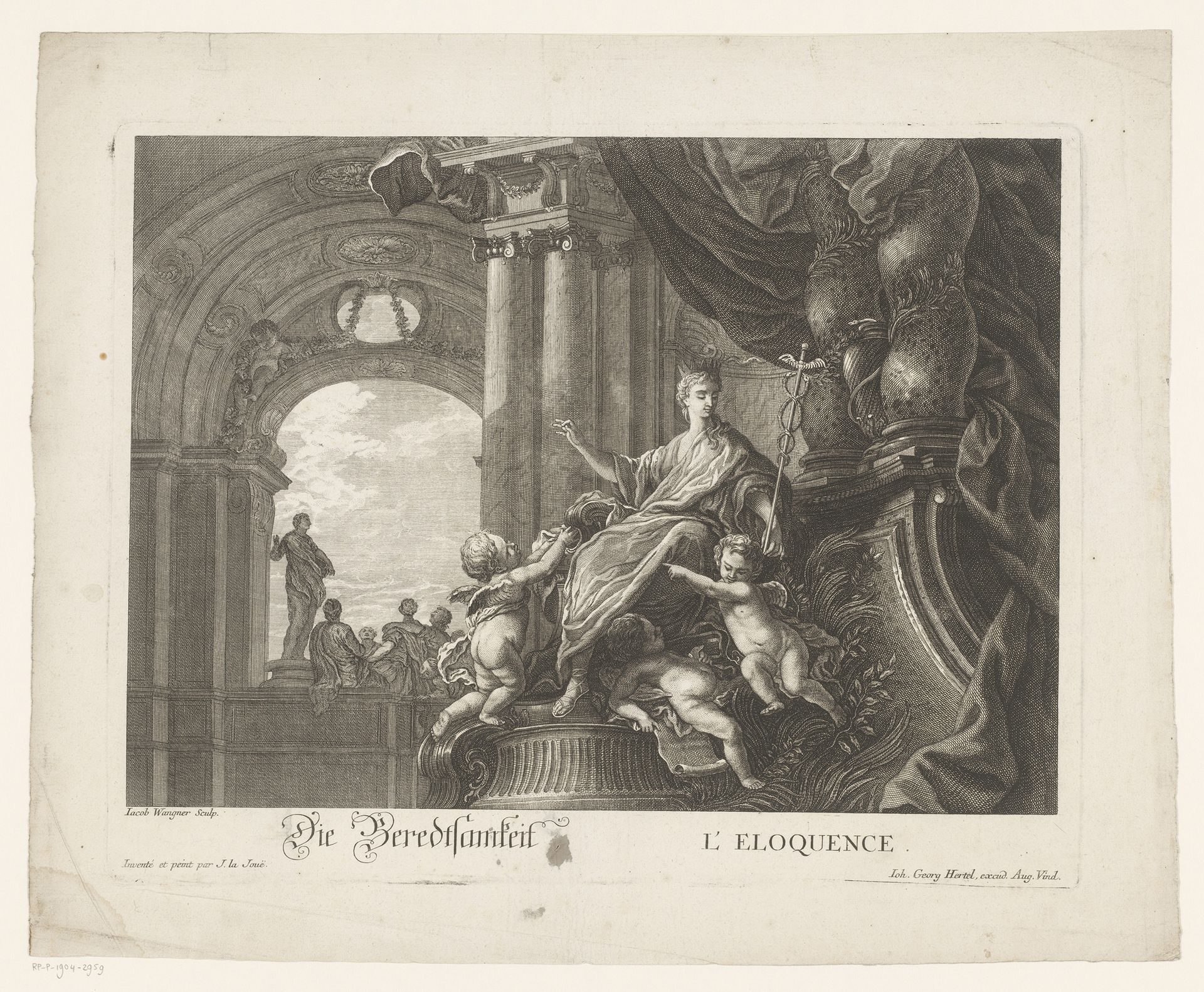 Allegorie op de welsprekendheid by Jakob Wangner