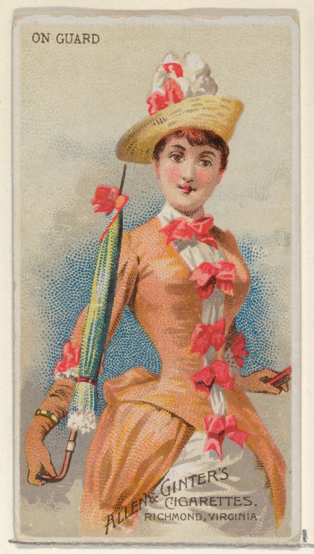 On Guard, from the Parasol Drills series (N18) for Allen & Ginter Cigarettes Brands by Allen & Ginter
