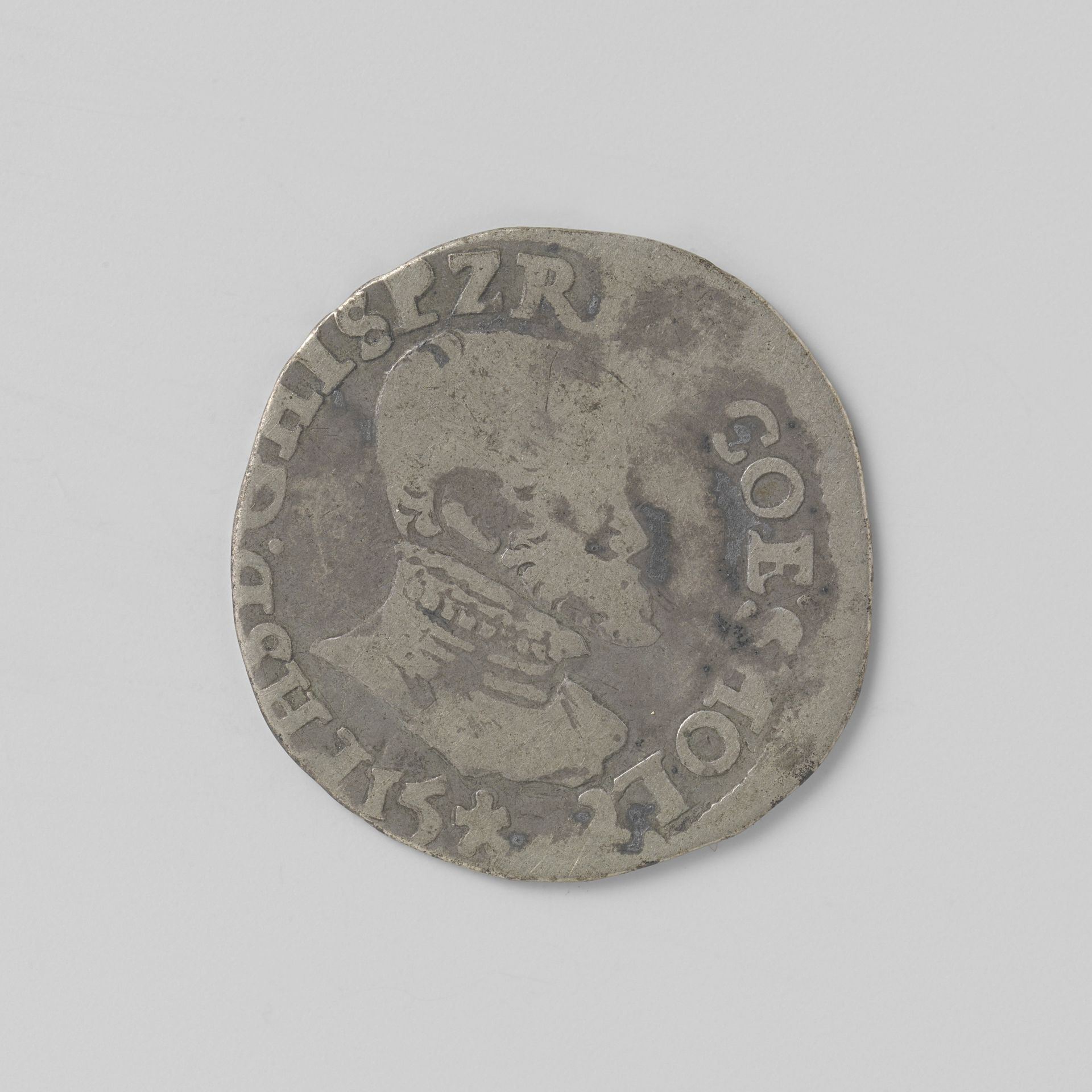 Hollandse tiende philipsdaalder van Philips II, 1572 by Filips II (koning van Spanje)