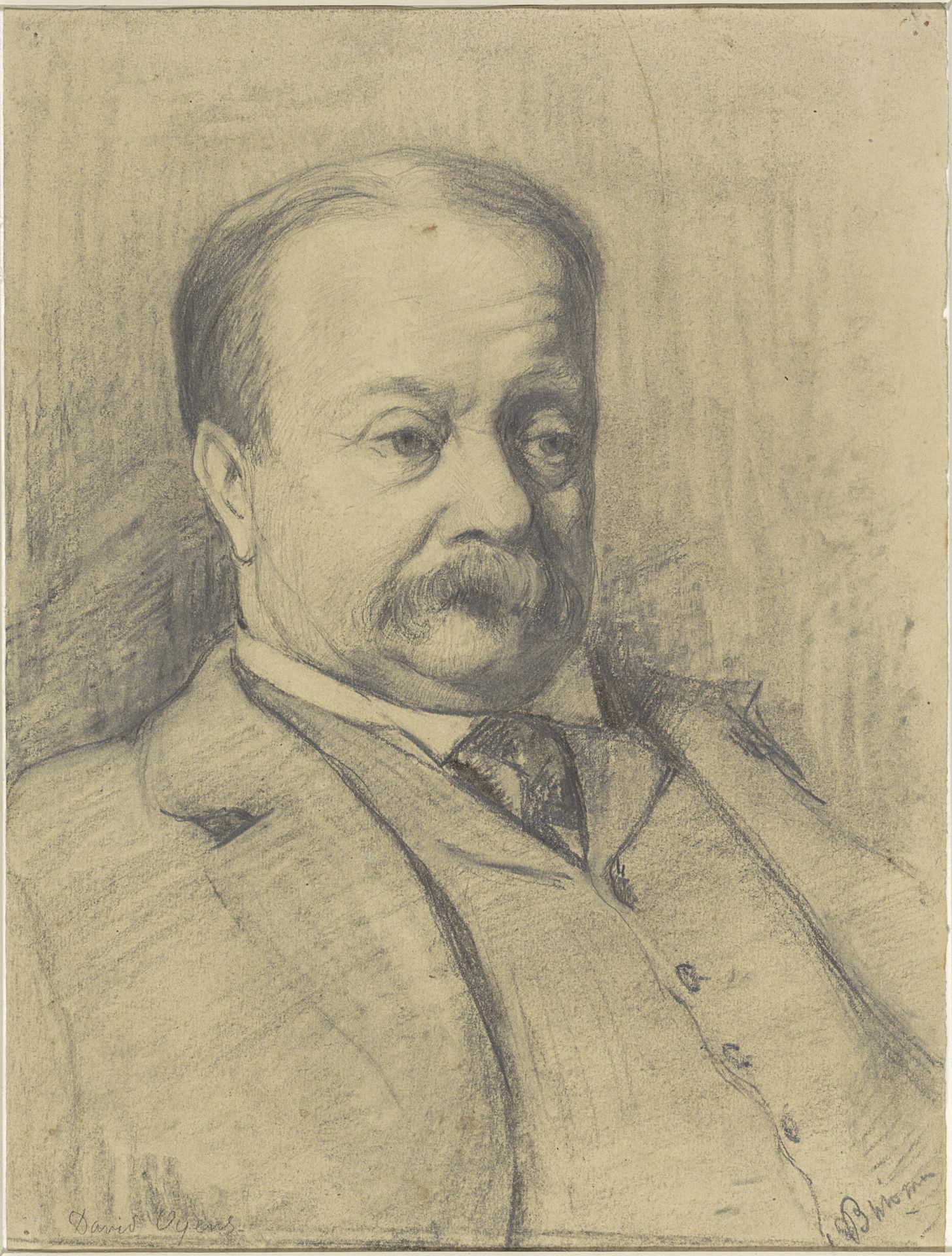 Portret van David Oyens by Hendrik van Borssum Buisman