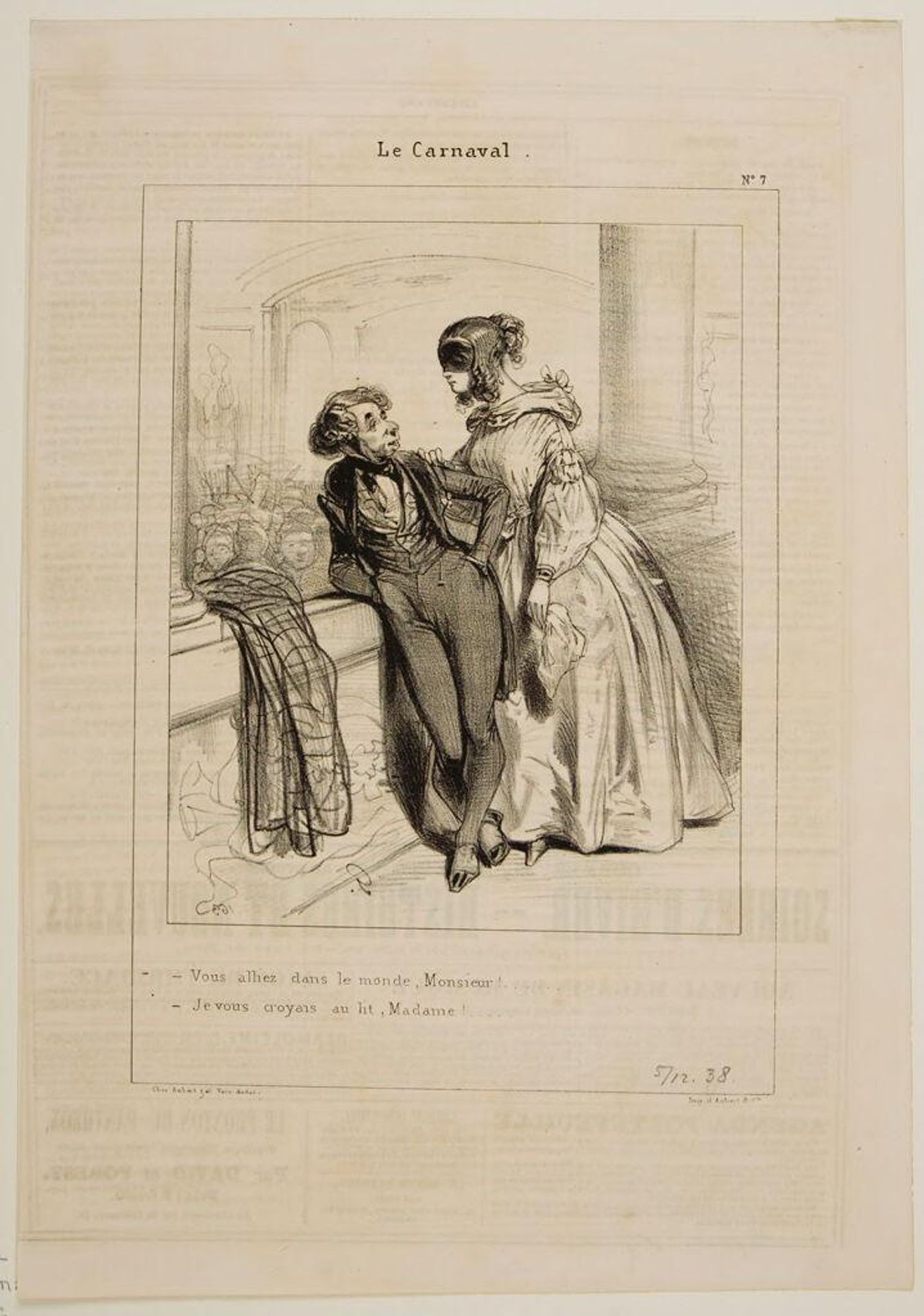 You  should  go into the company, Monsieur! . . . by Paul Gavarni