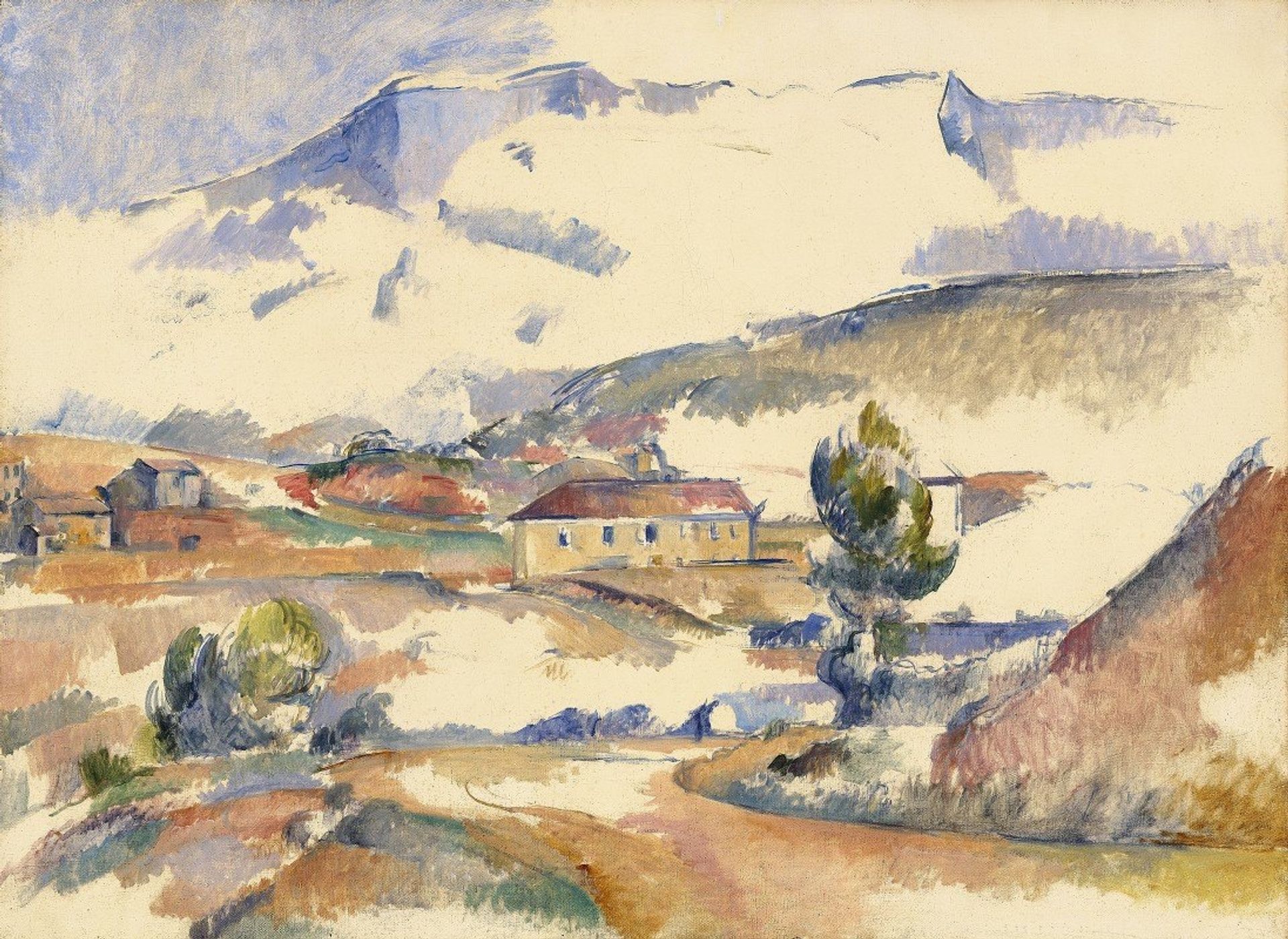 Montagne Sainte-Victoire,from near Gardanne by Paul Cézanne