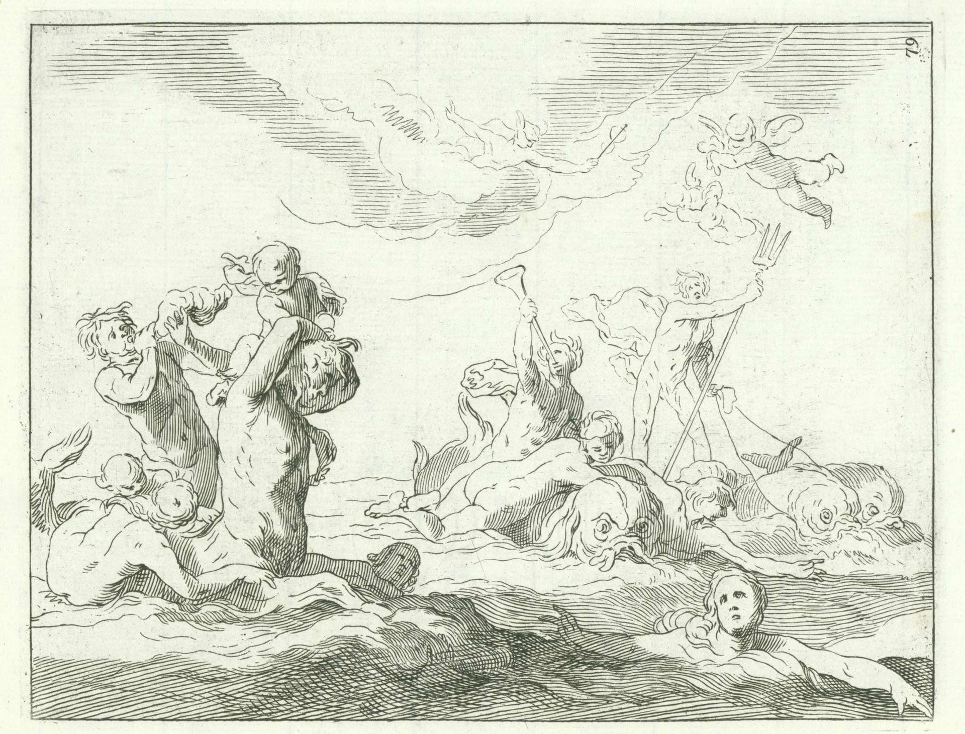 Triomf van Neptunus by Abraham Bloemaert