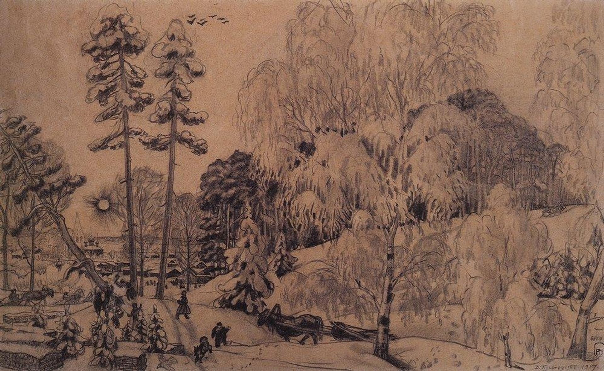 Winter by Boris Kustodiev