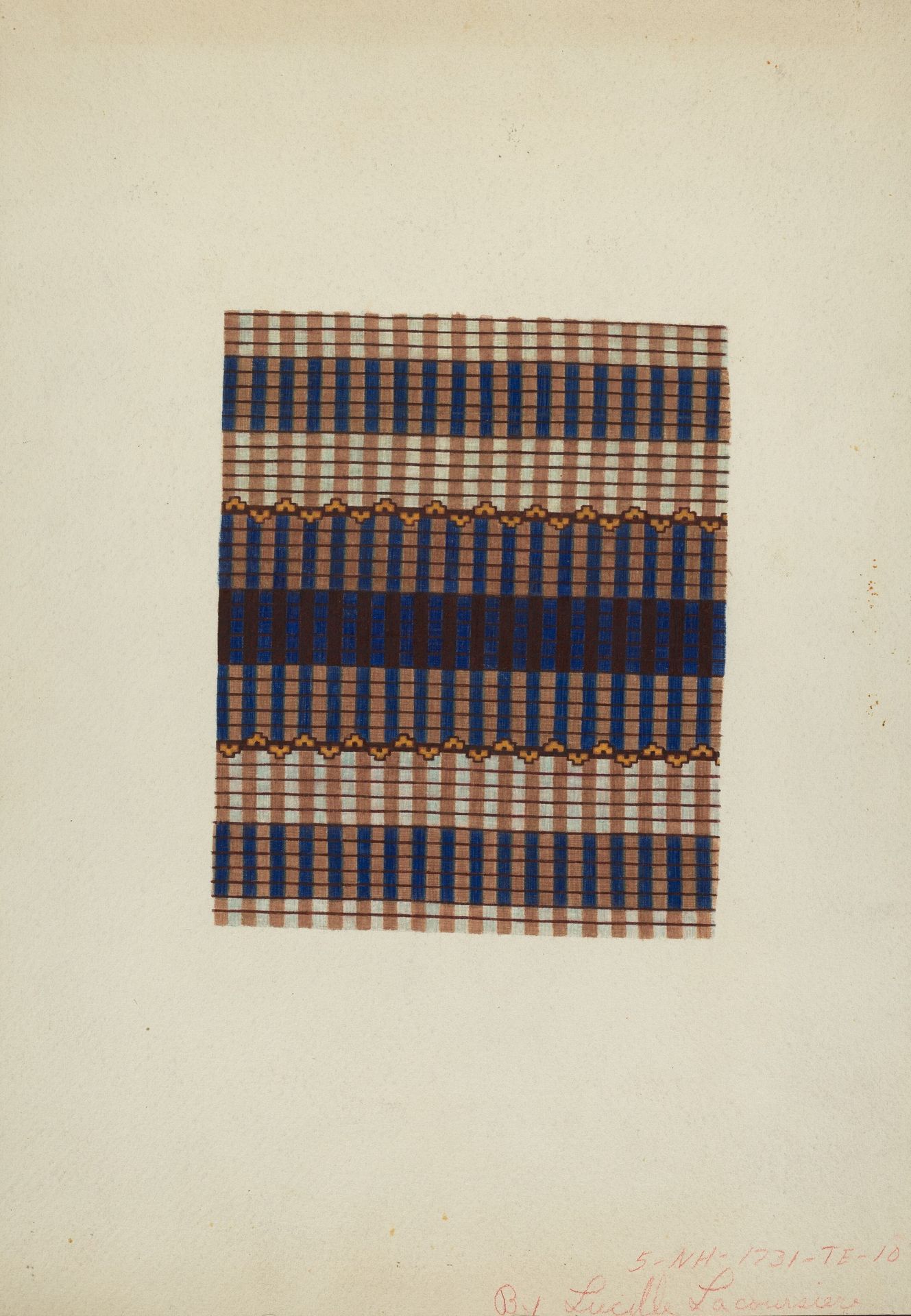 Textile Print by Lucille Lacoursiere