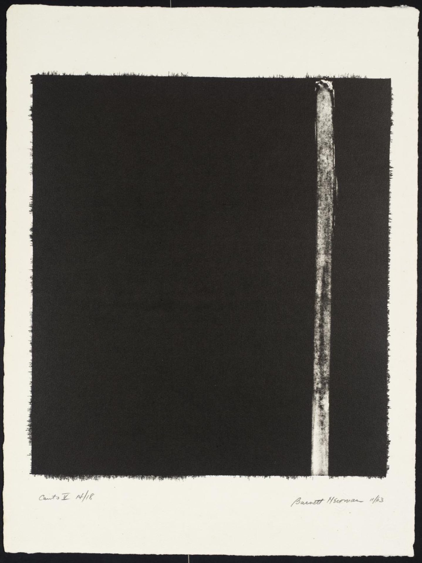 Canto V by Barnett Newman