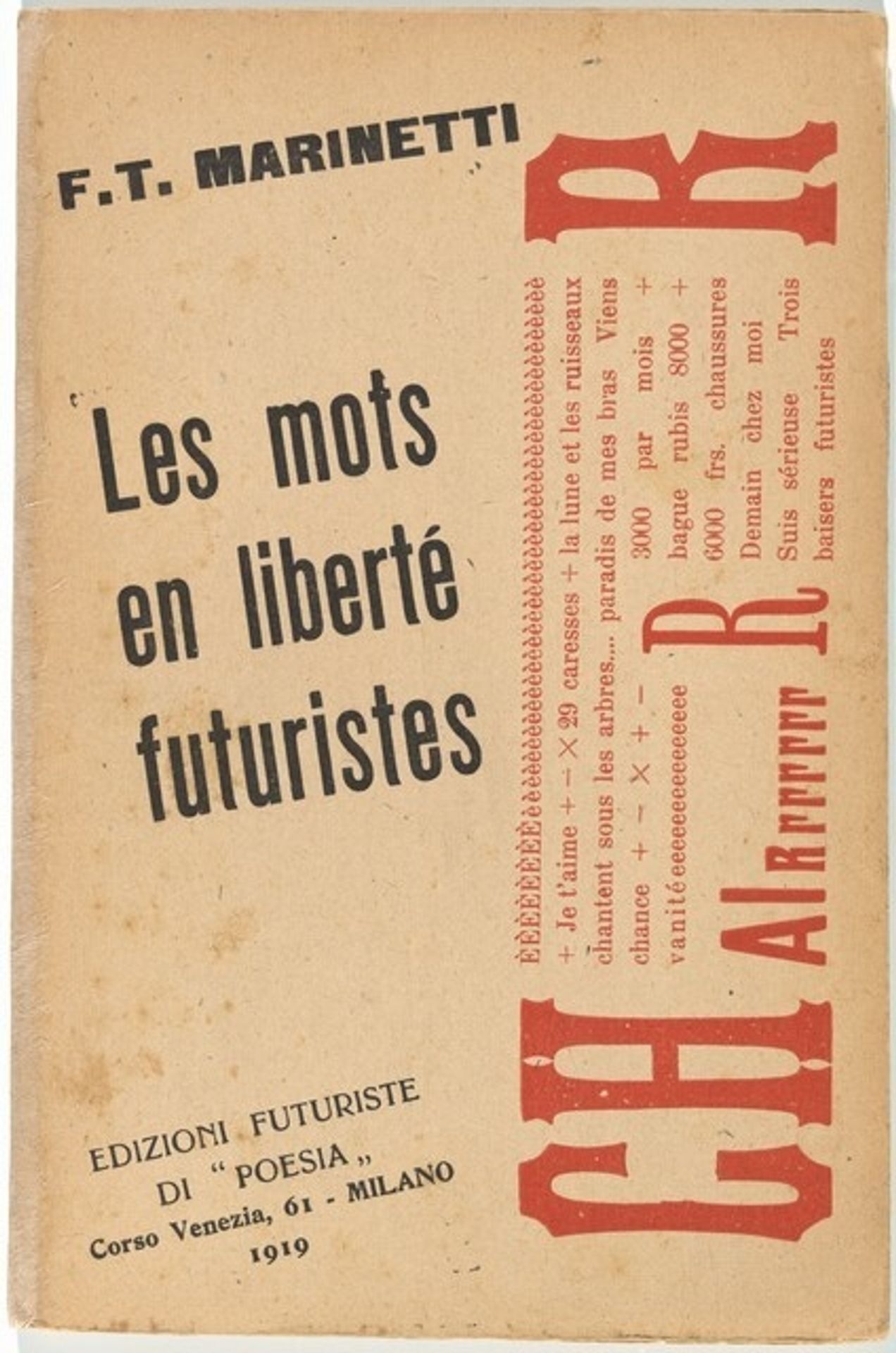 Les mots en liberté futuristes by Filippo Tommaso Marinetti
