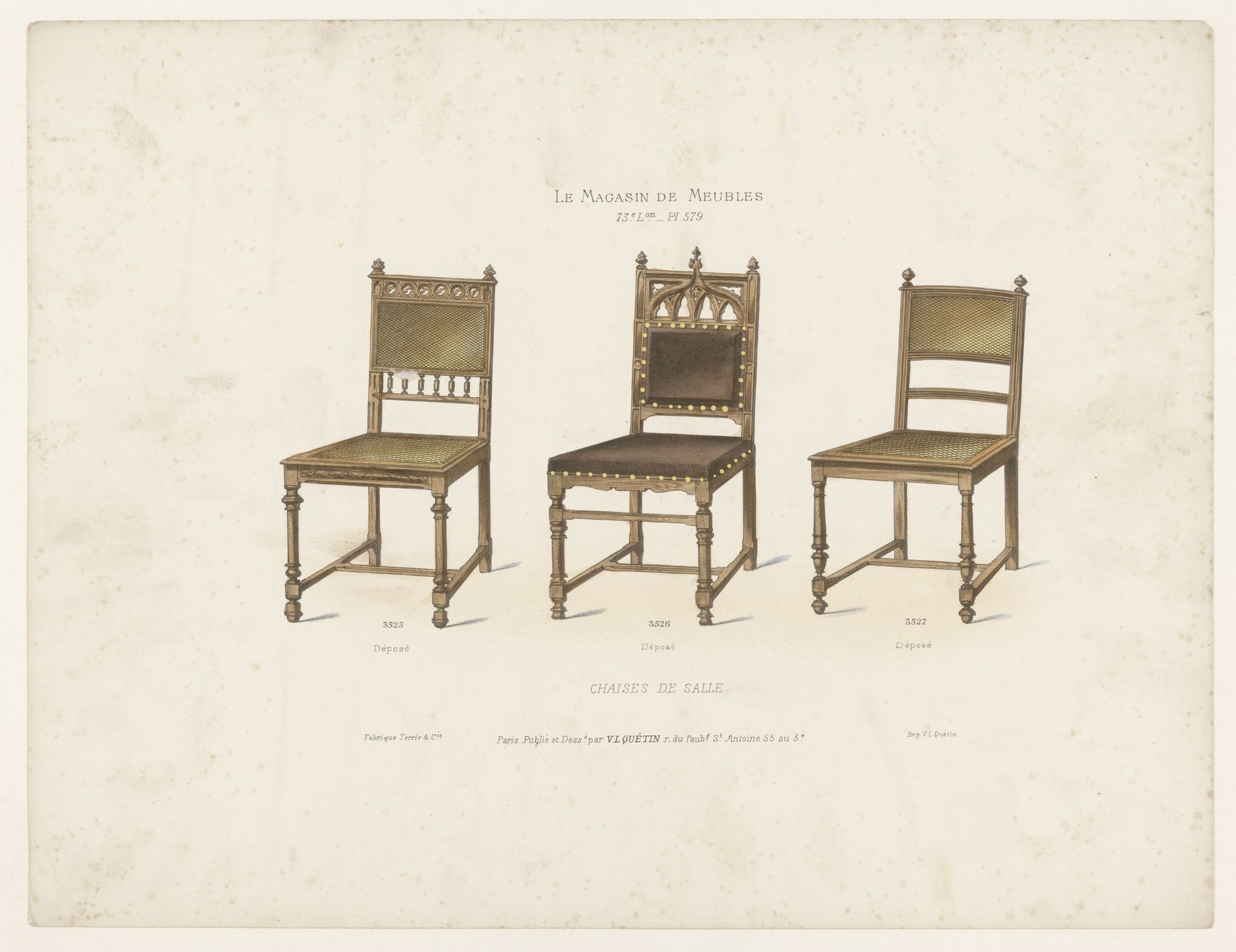 Drie stoelen by Anonymous