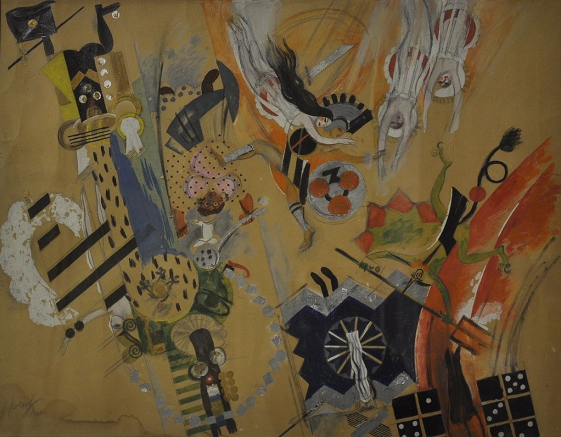 Sketch of Scenery for the Opera 'Love for Three Oranges' by Alexander Khvostenko-Khvostov