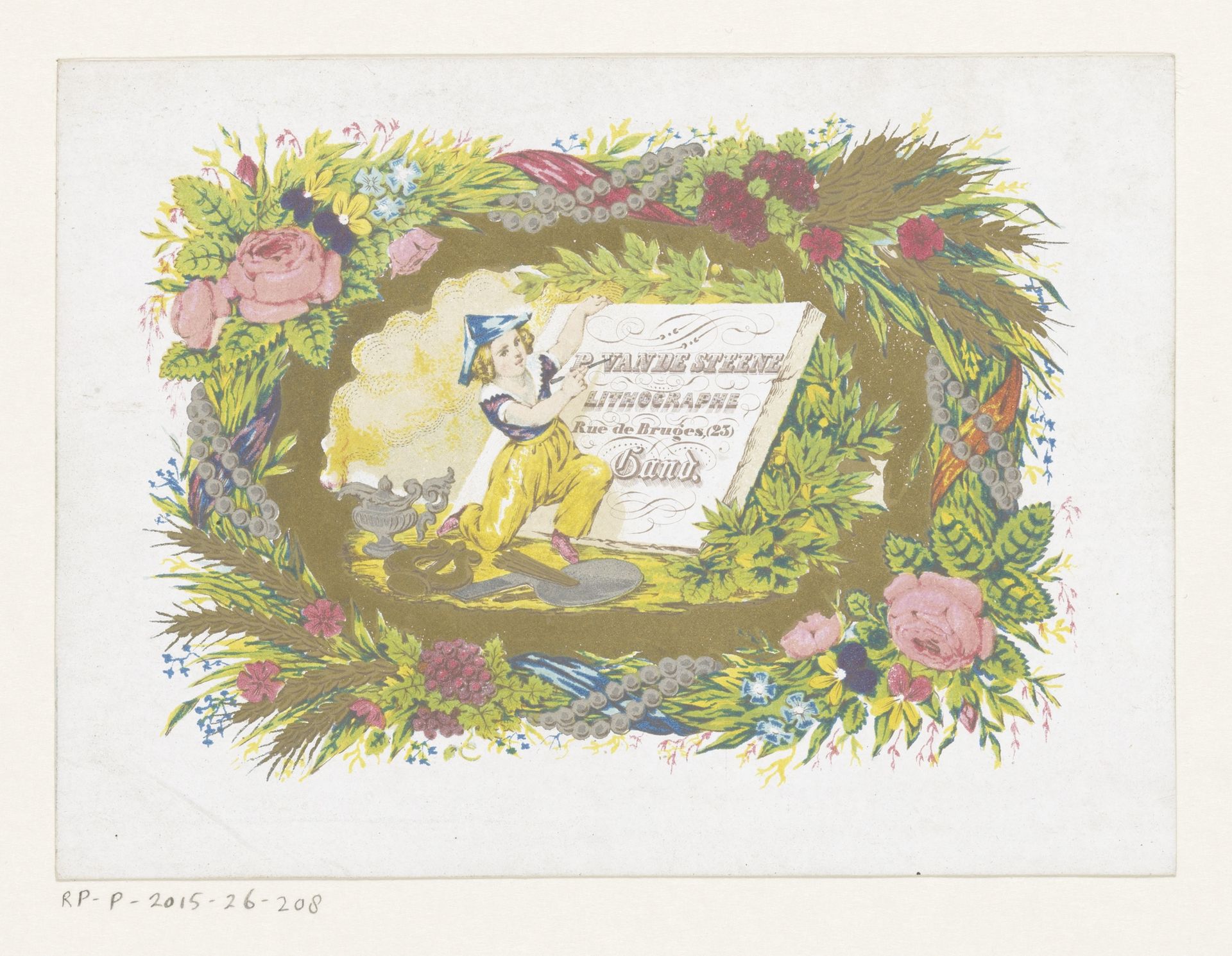 Visitekaartje van drukkerij Pierre Vande Steene te Gent by Pierre Vande Steene