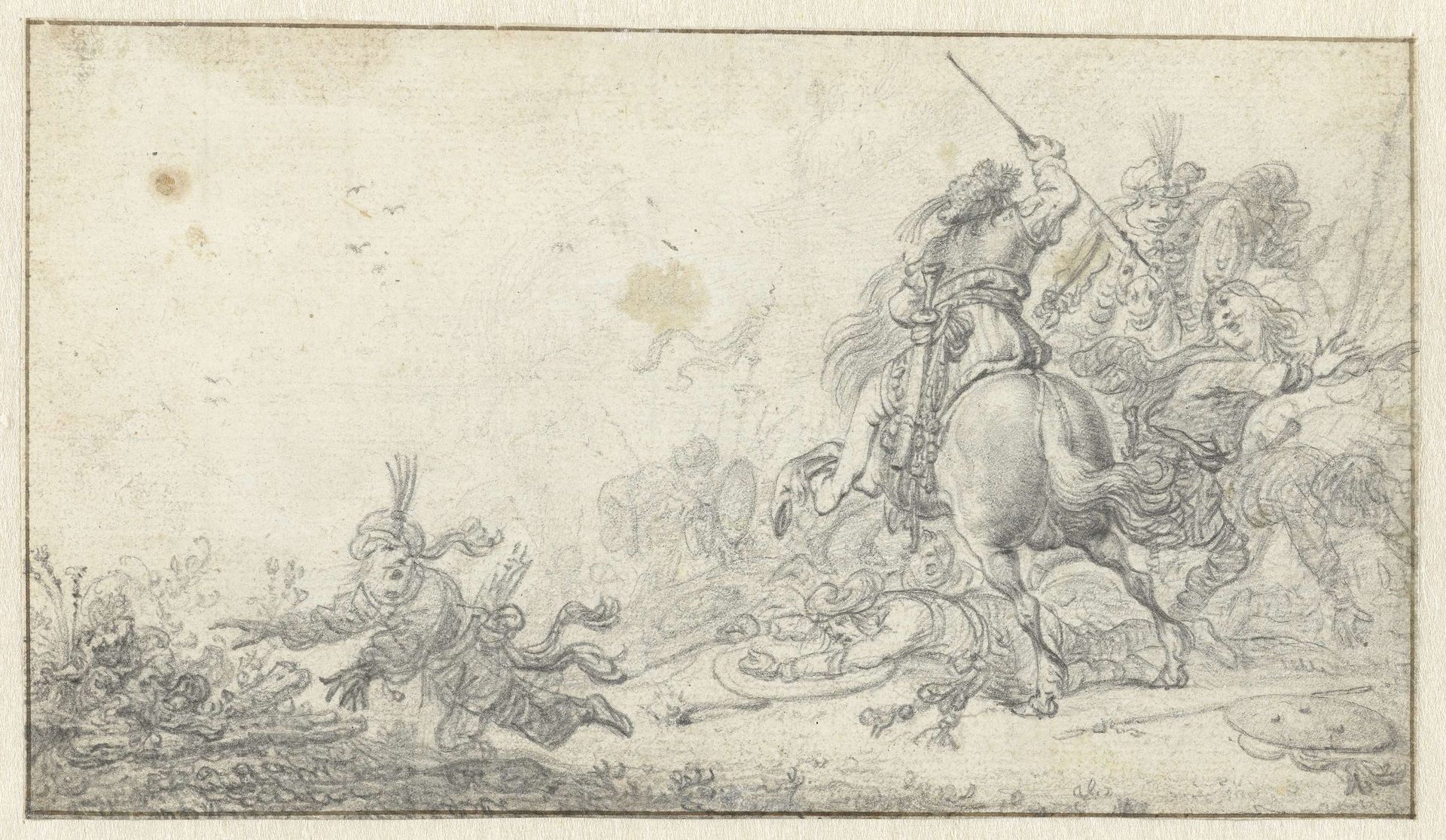 Ruitergevecht by Pieter Cornelisz. Verbeeck