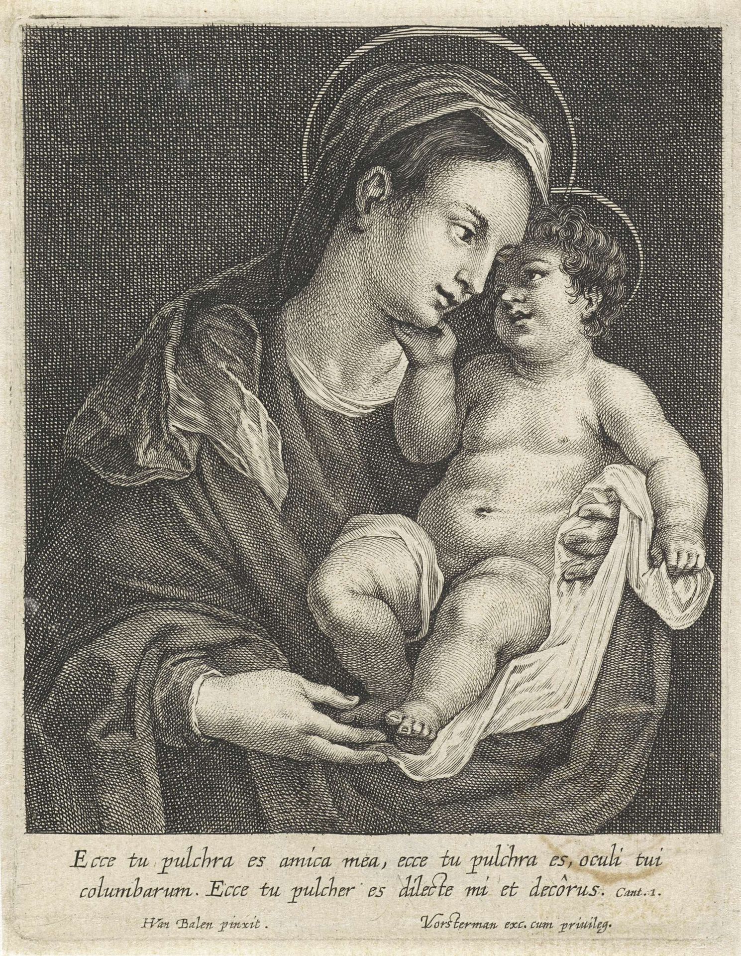 Maria met Kind by Lucas Vorsterman I