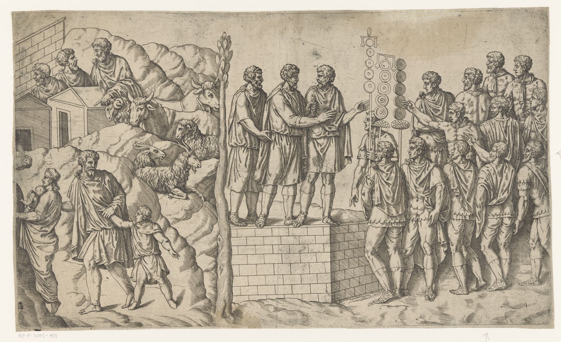 Scène uit de Dacische Oorlogen by Antonio Fantuzzi