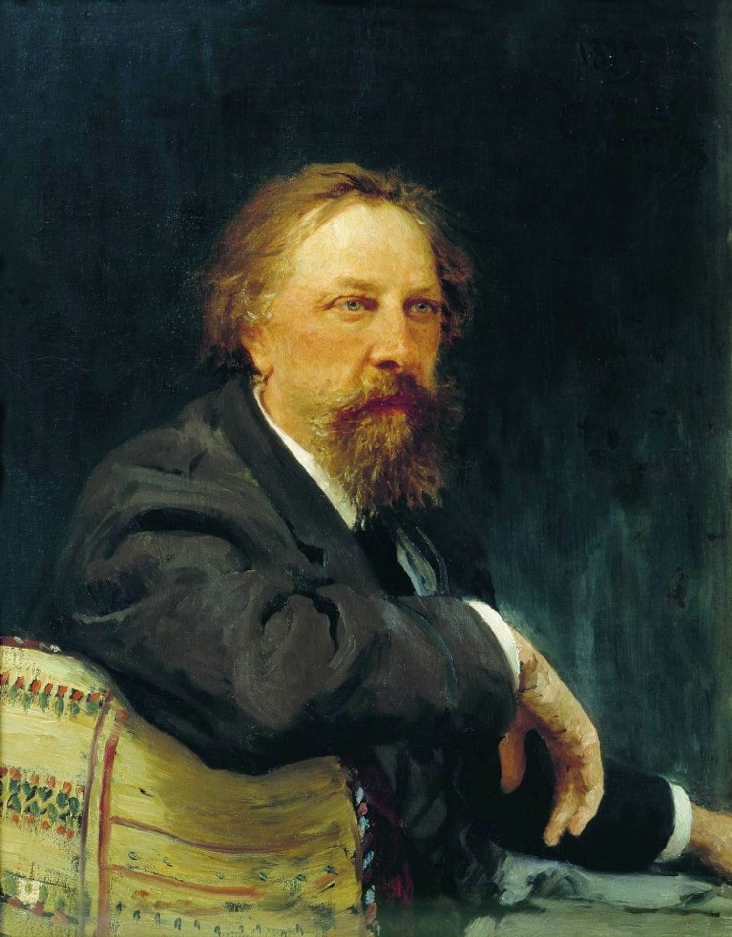 Portrait of the writer Aleksey Konstantinovich Tolstoy by Ilya Repin