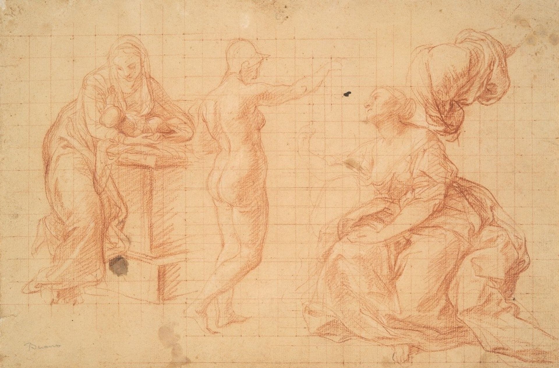 Studies for ‘Hercules at the Crossroads’ and for the ‘Nativity’ by Pompeo Batoni