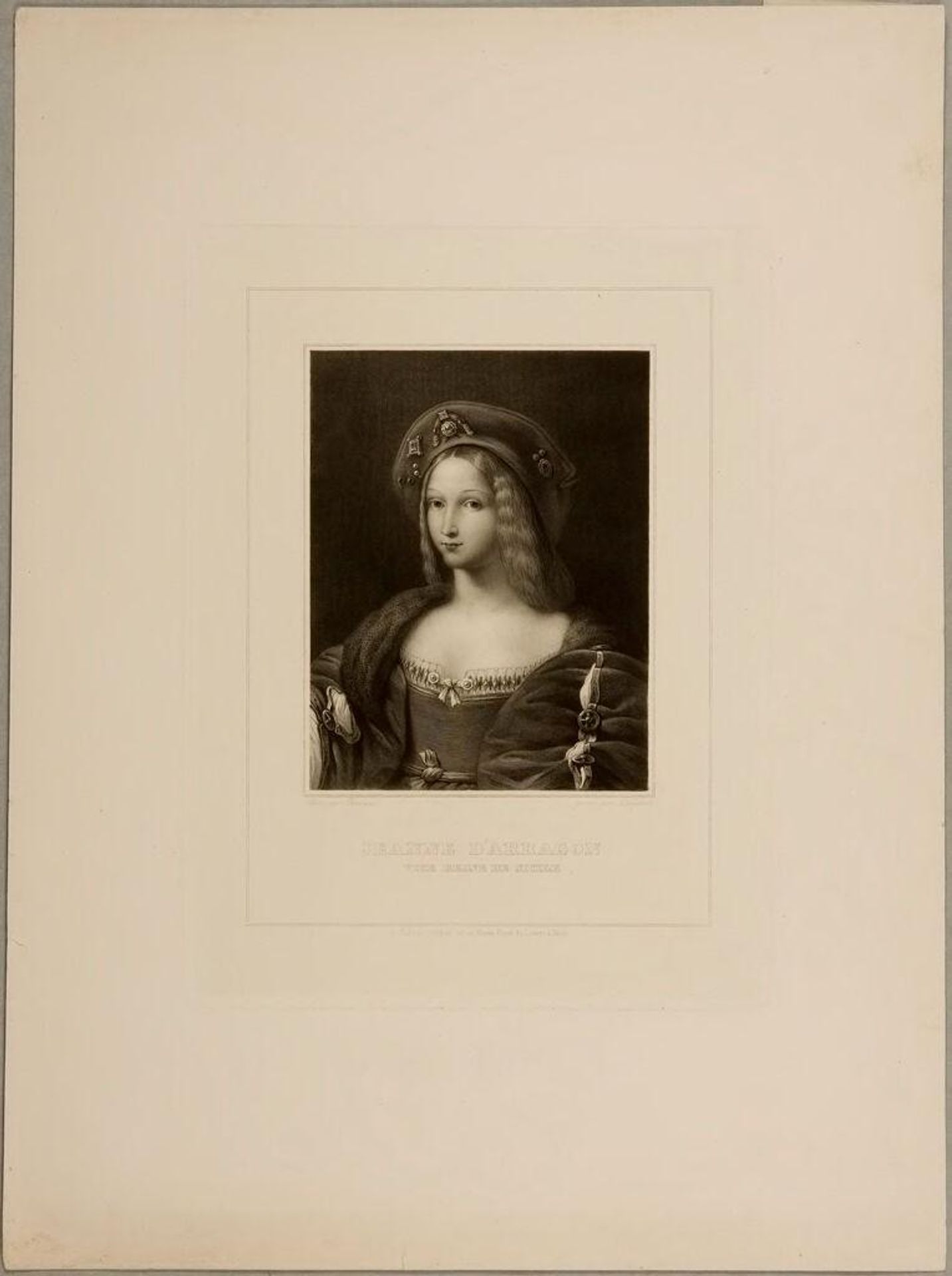 Jeanne of Aragon, Vice-reine of Sicily by Achille DÃ©sirÃ© LefÃ©vre