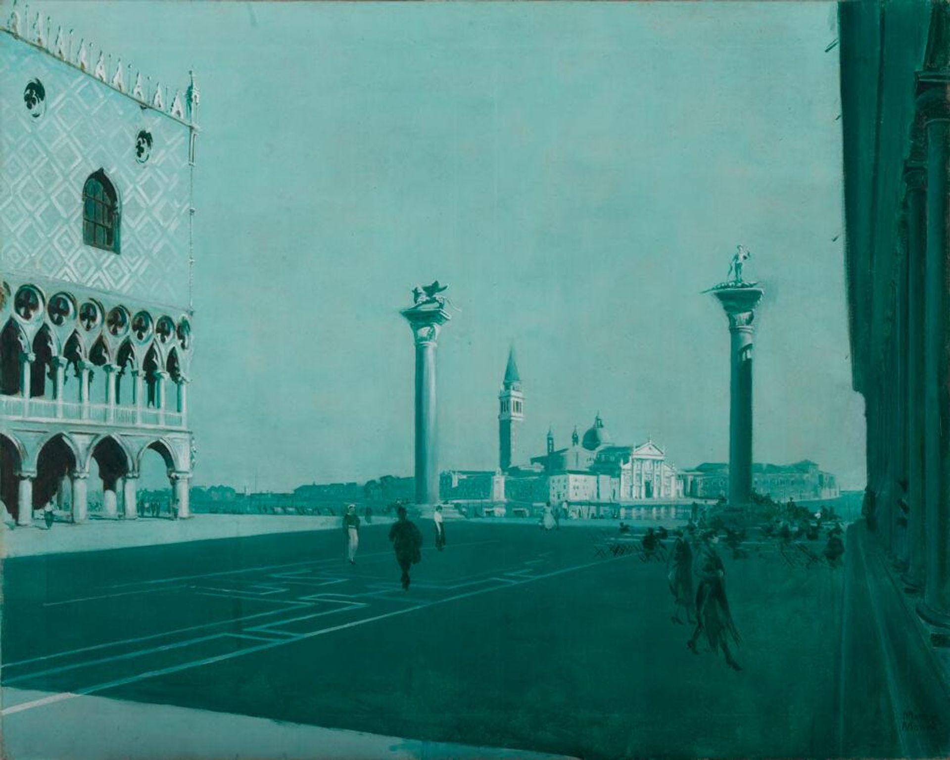 The Piazzetta and S. Giorgio, Venice by Martin Mower