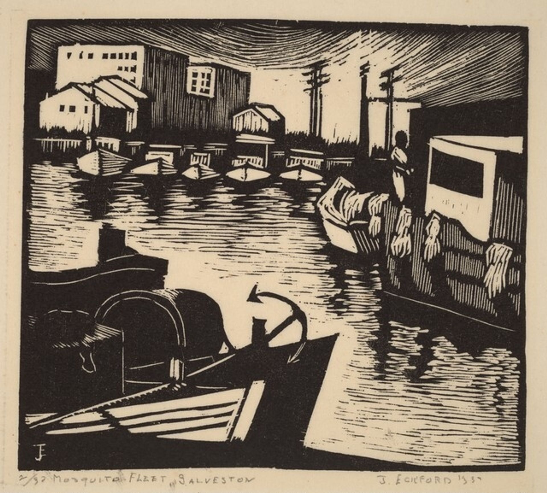Mosquito Fleet, Galveston by Jessie Jo Eckford