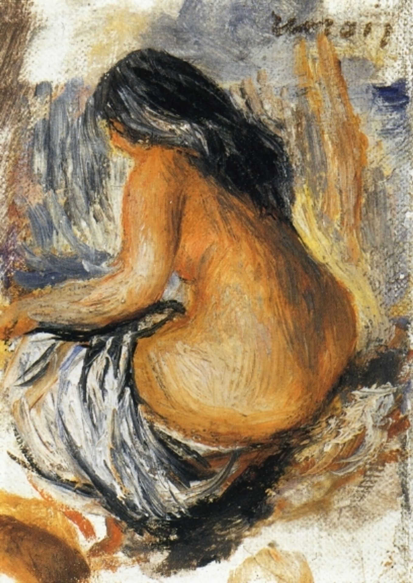 Bather from the Back by Pierre-Auguste Renoir