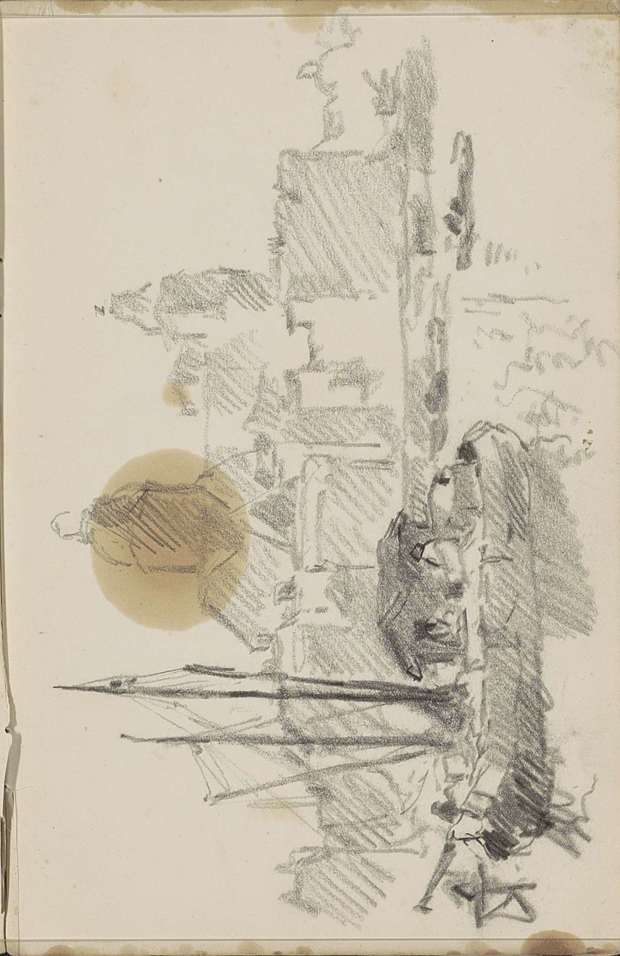 Open Havenfront met de Schreierstoren en Nicolaaskerk by Cornelis Vreedenburgh