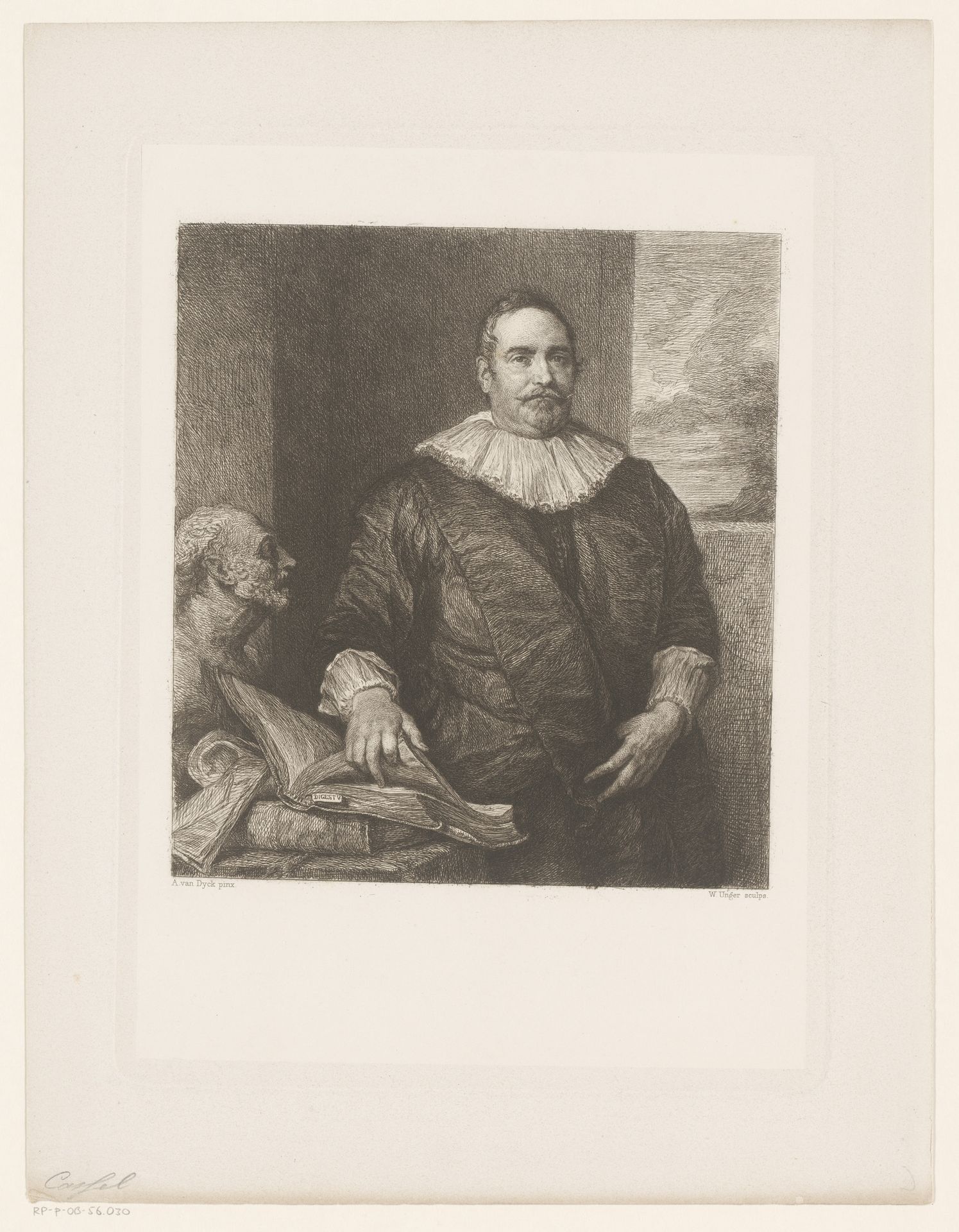 Portret van Justus van Meerstraeten by William Unger