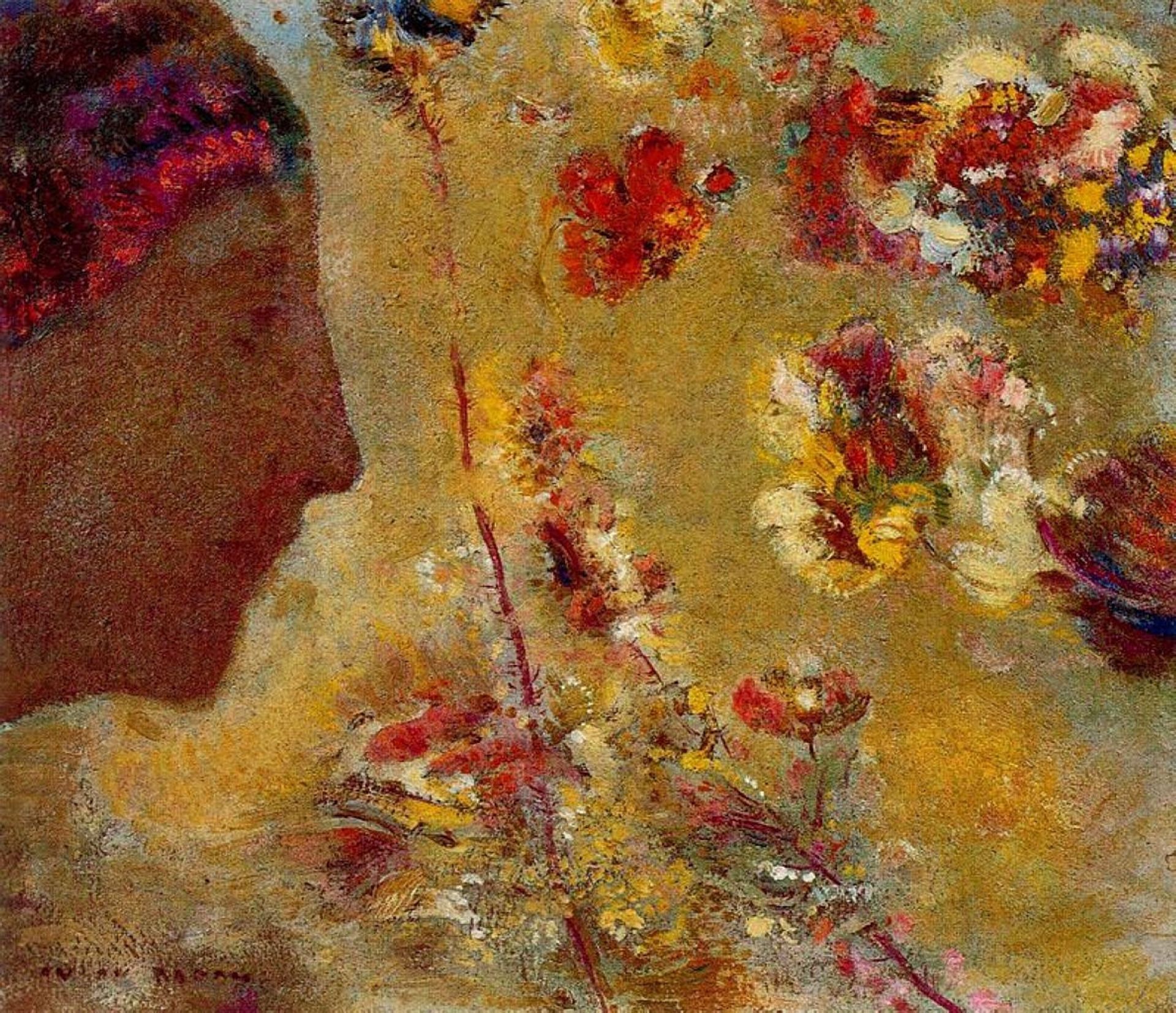 Profile by Odilon Redon