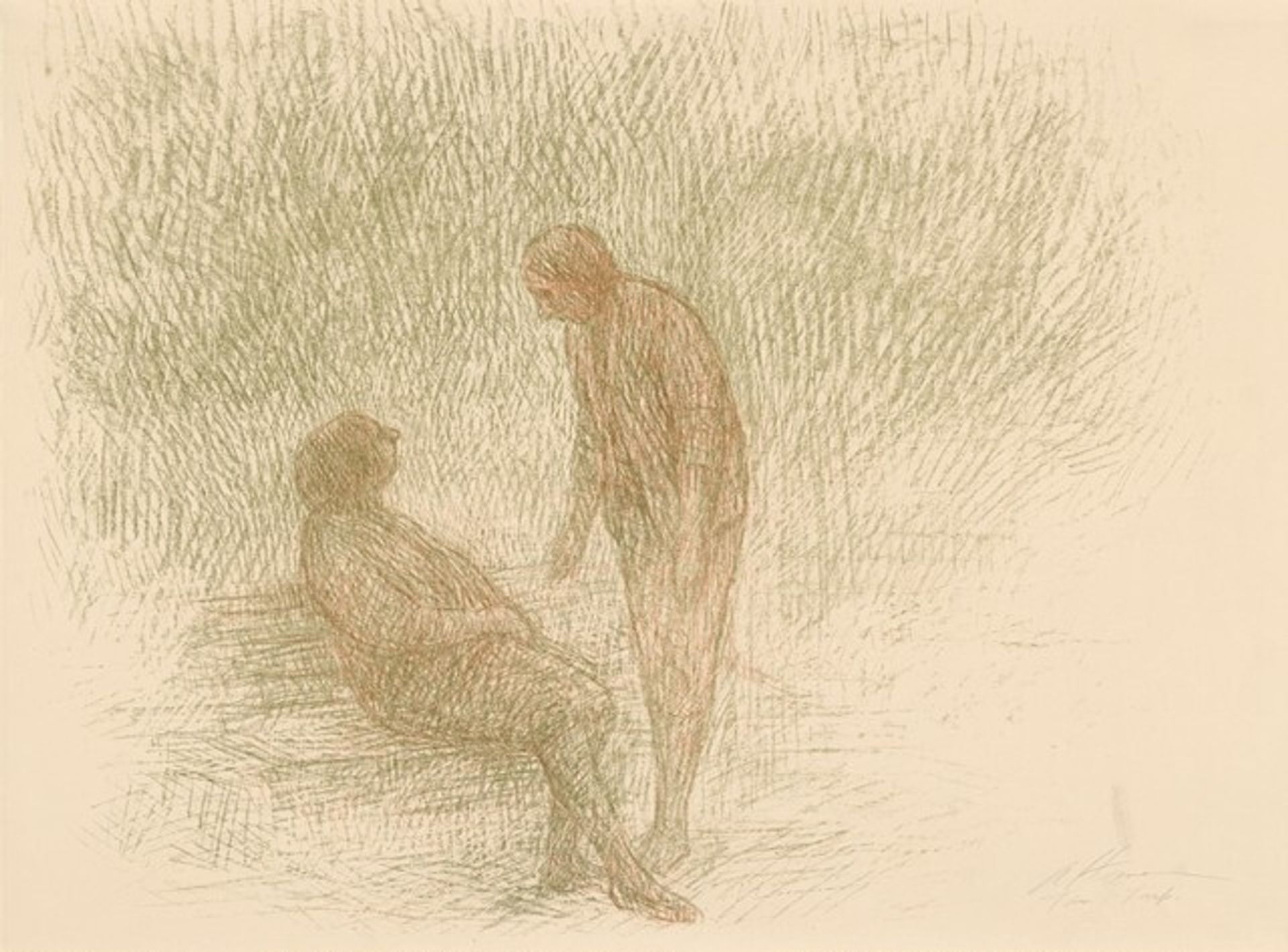 Park Conversation by Harold Altman