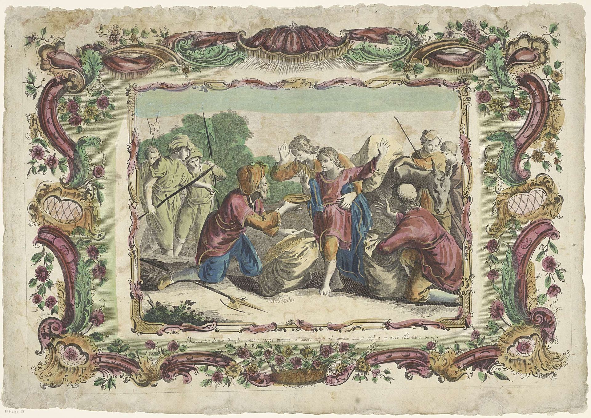 De zilveren beker wordt gevonden in de zak van Benjamin by Giovanni Volpato
