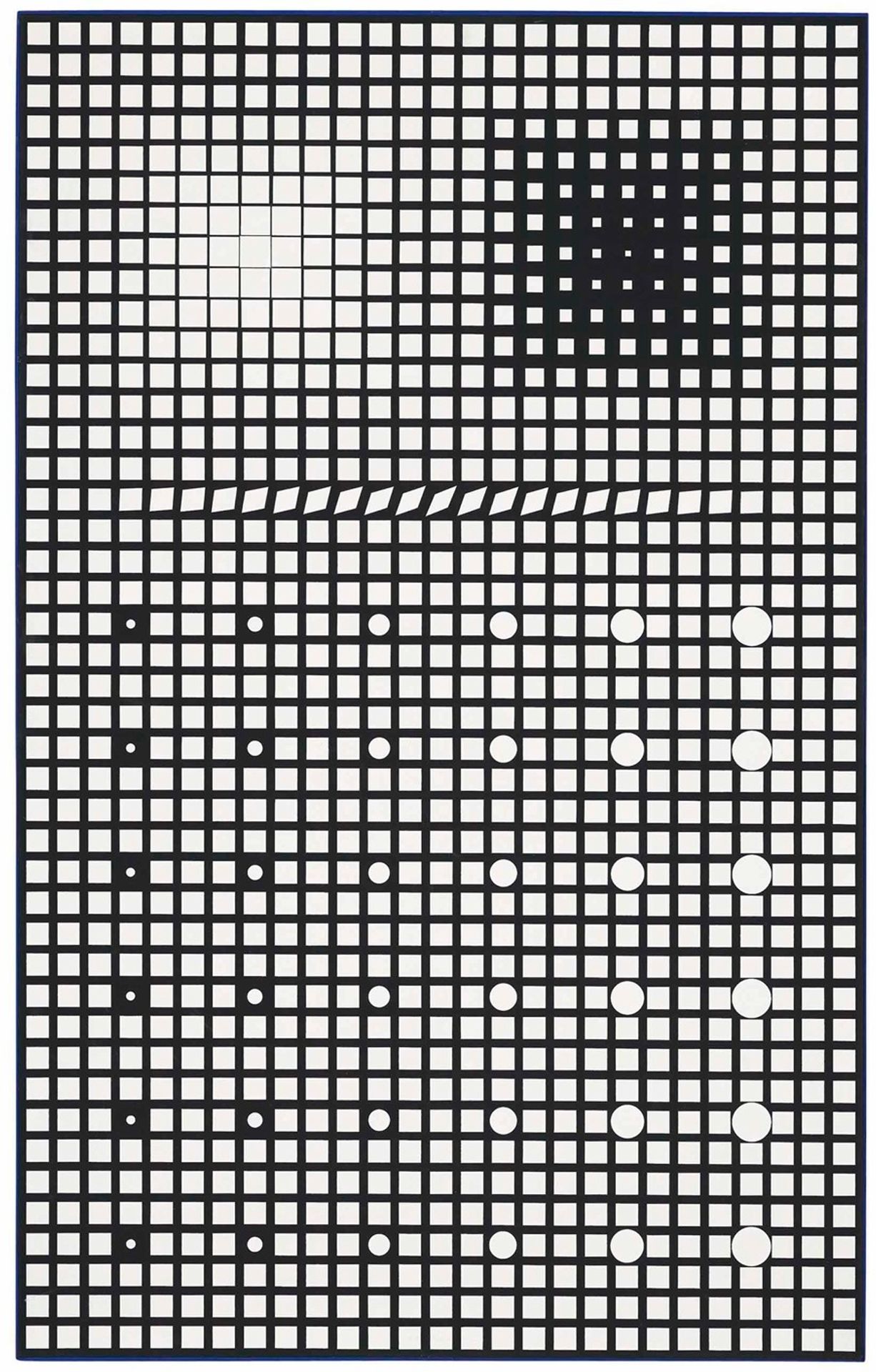 Supernovae – Neg by Victor Vasarely