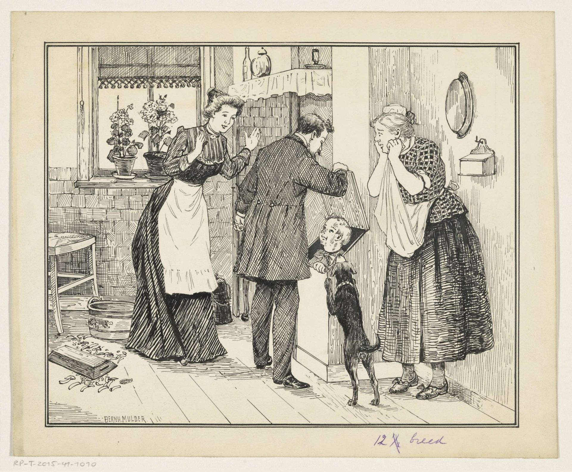 Verstopte jongen wordt ontdekt by Gillis Bernhard Mulder