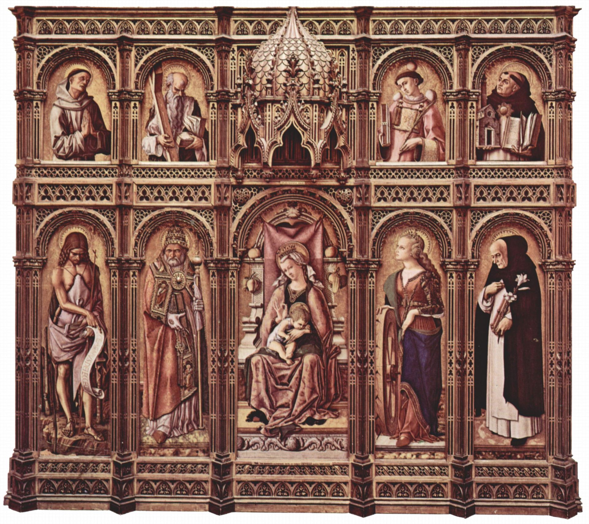 Enthroned Madonna by Carlo Crivelli