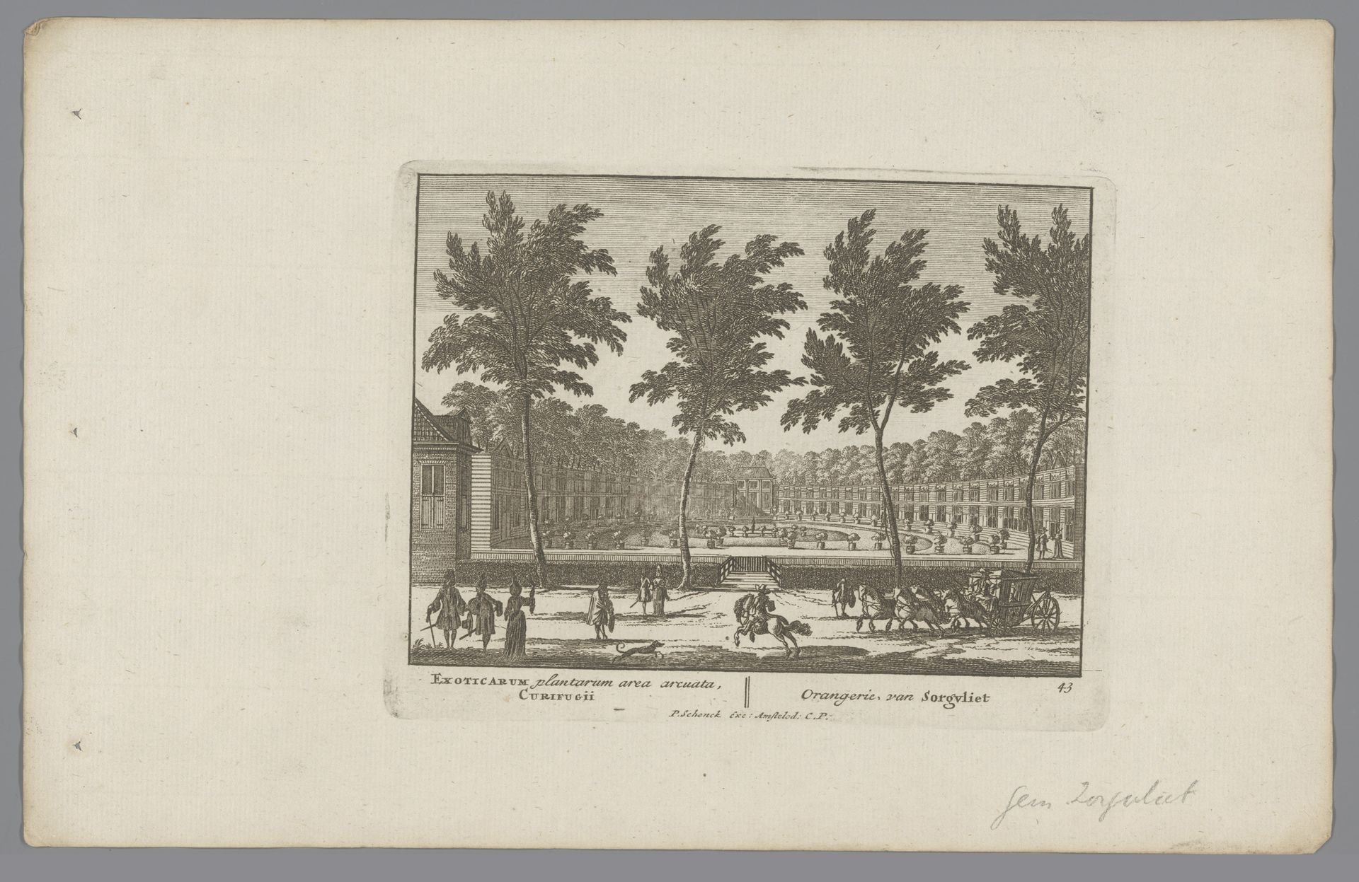 Oranjerie op park Sorghvliet te Den Haag by Jan van Call
