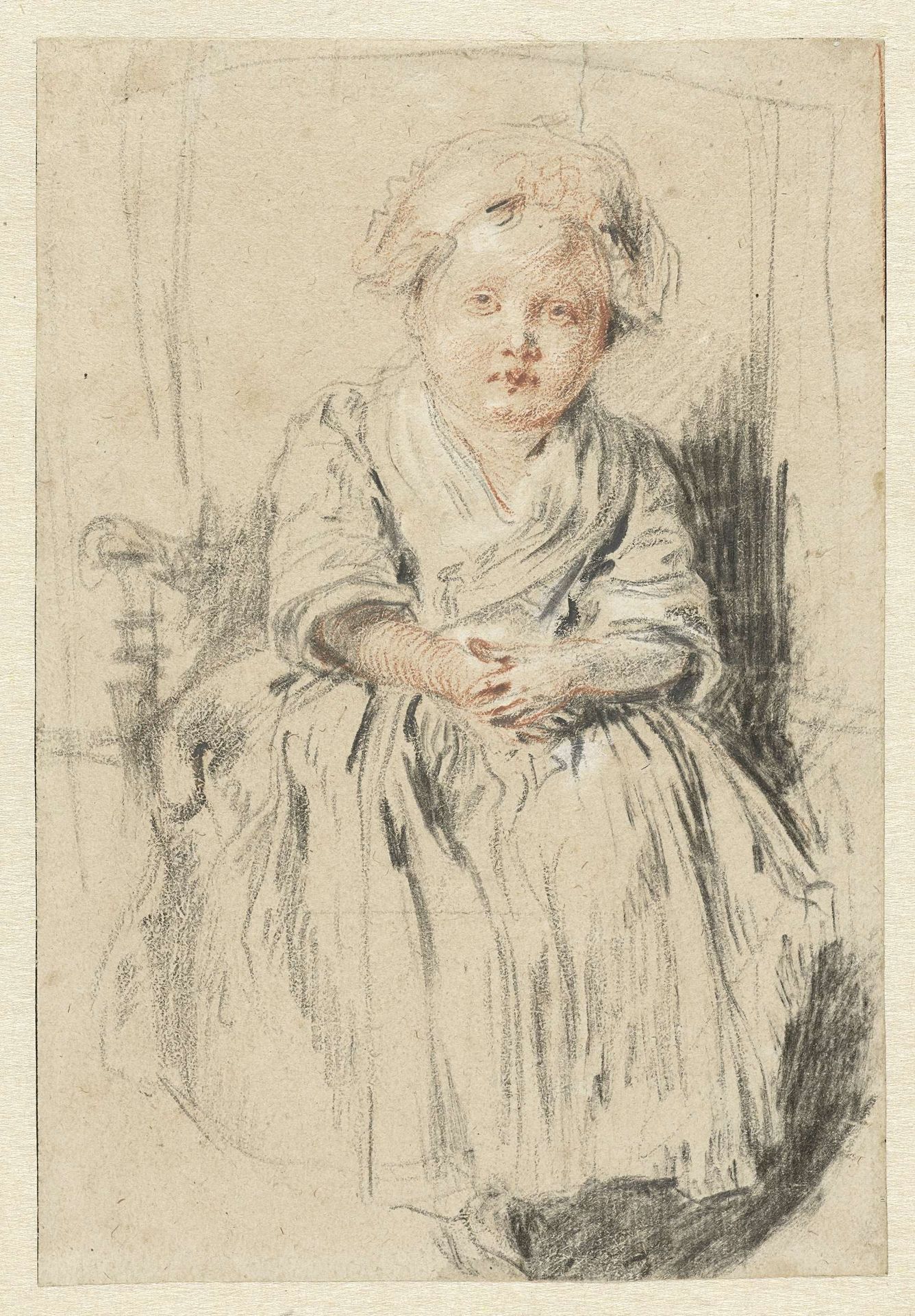 Child Seated in a Chair by Jean-Antoine Watteau