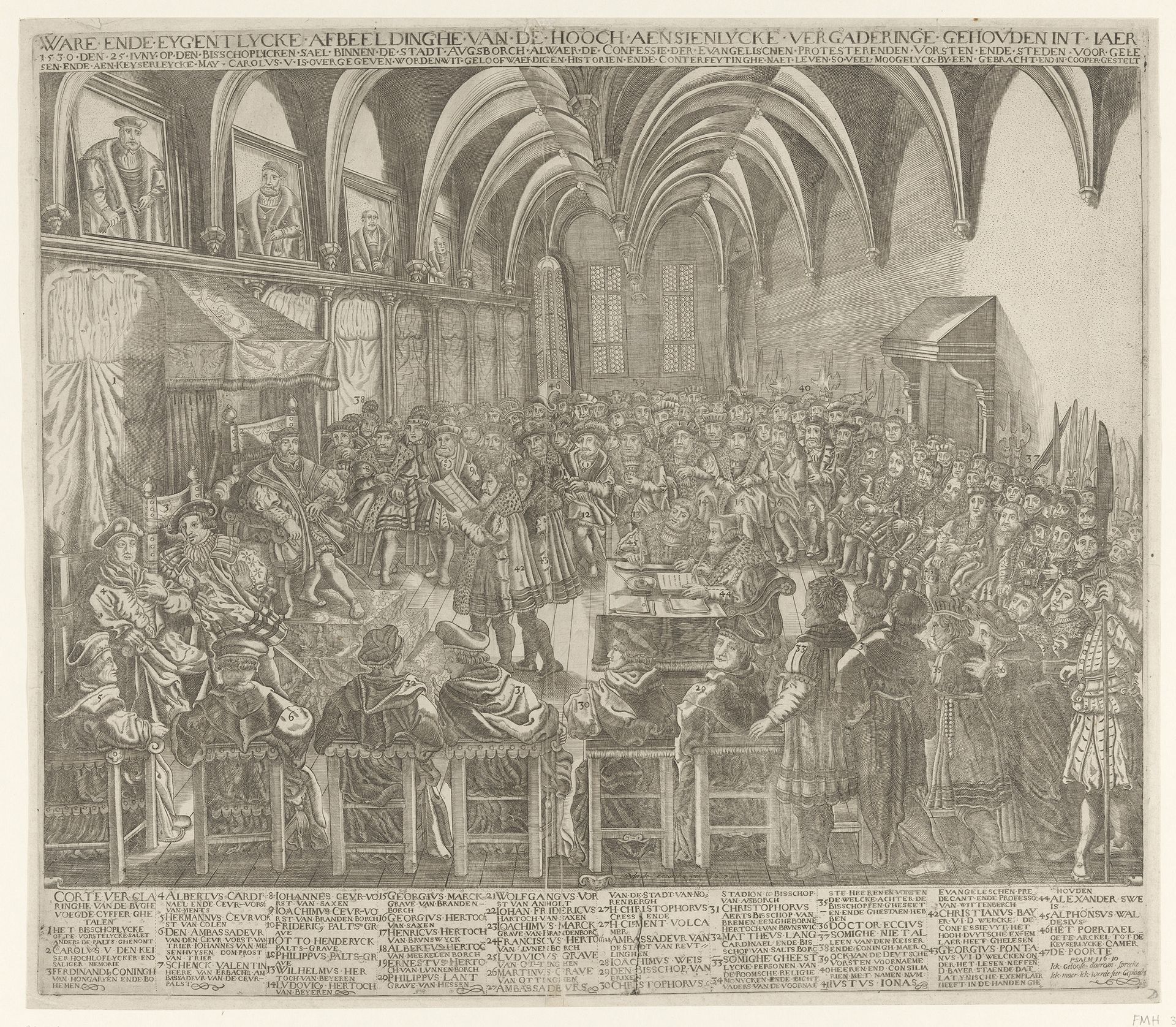Rijksdag van Augsburg, 1530 by Hendrick Lodewyck
