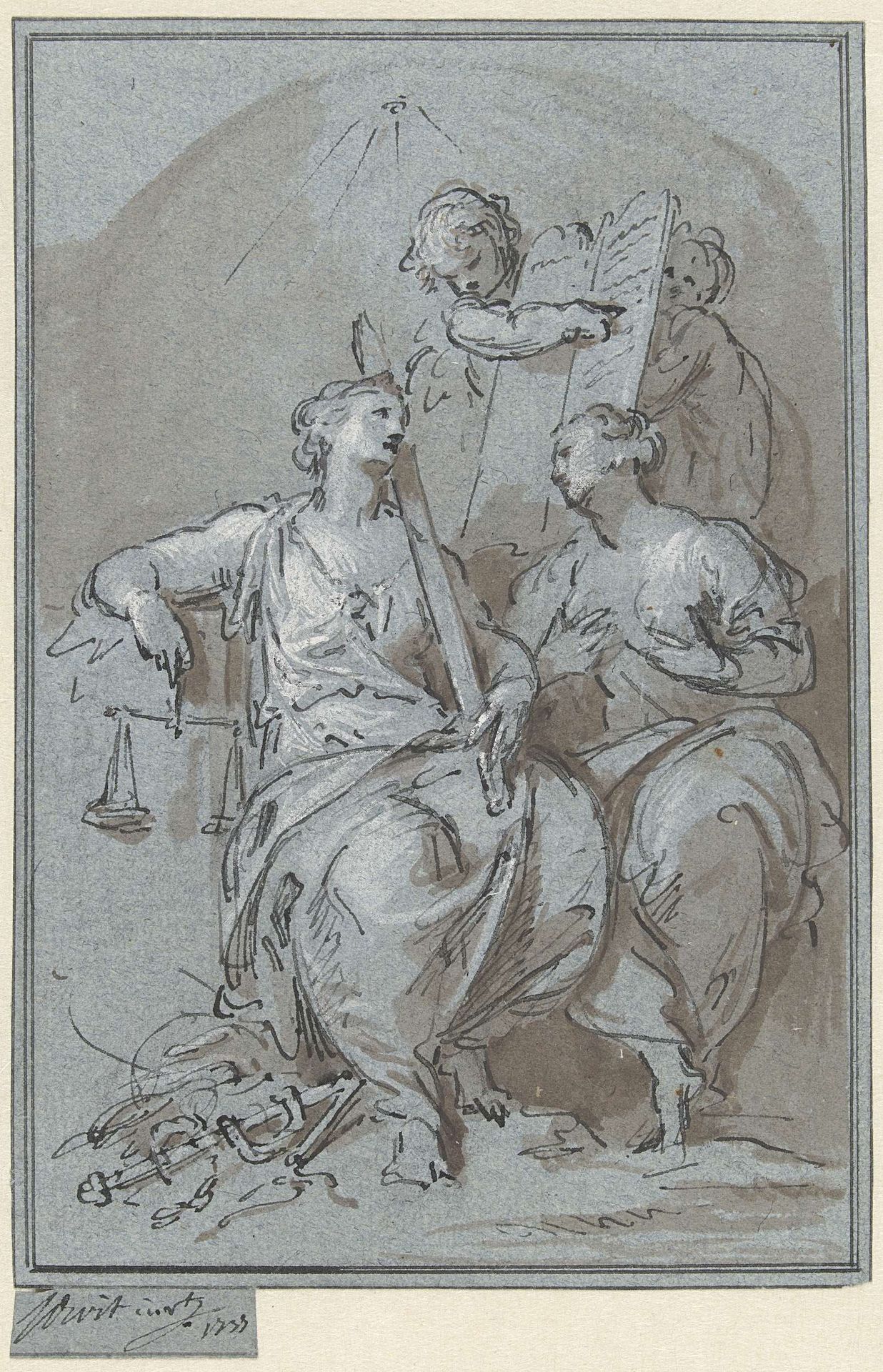 Gerechtigheid en Goedertierendheid by Jacob de Wit