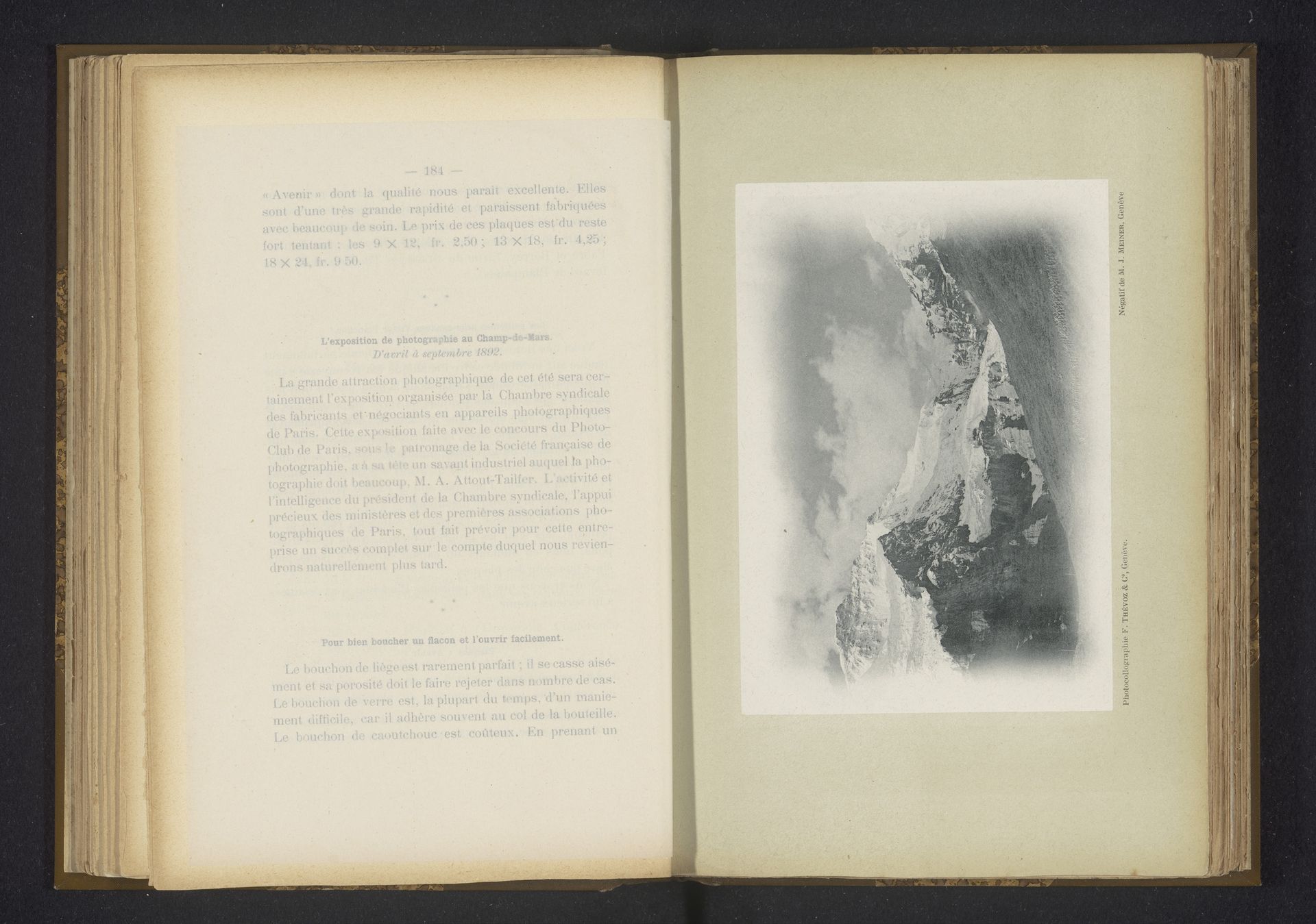 Gezicht op een gebergte met besneeuwde toppen by M.J. Menner