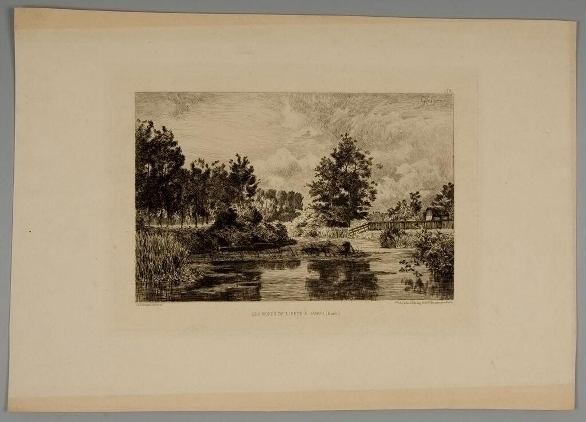 The Banks of the Epte at Dangeau by Charles Joseph Beauverie