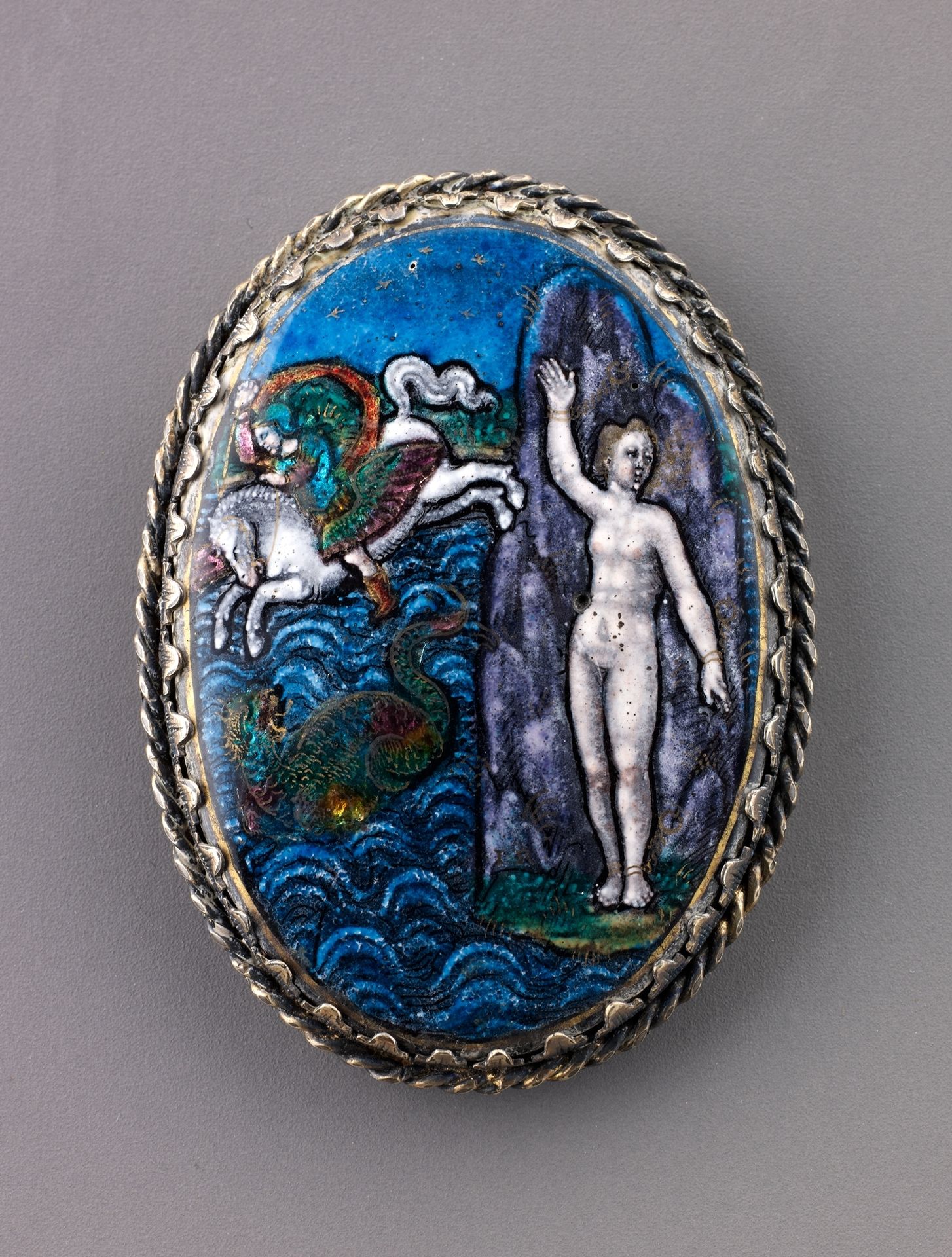 Watchcase cover: Perseus and Andromeda by Jean II Reymond
