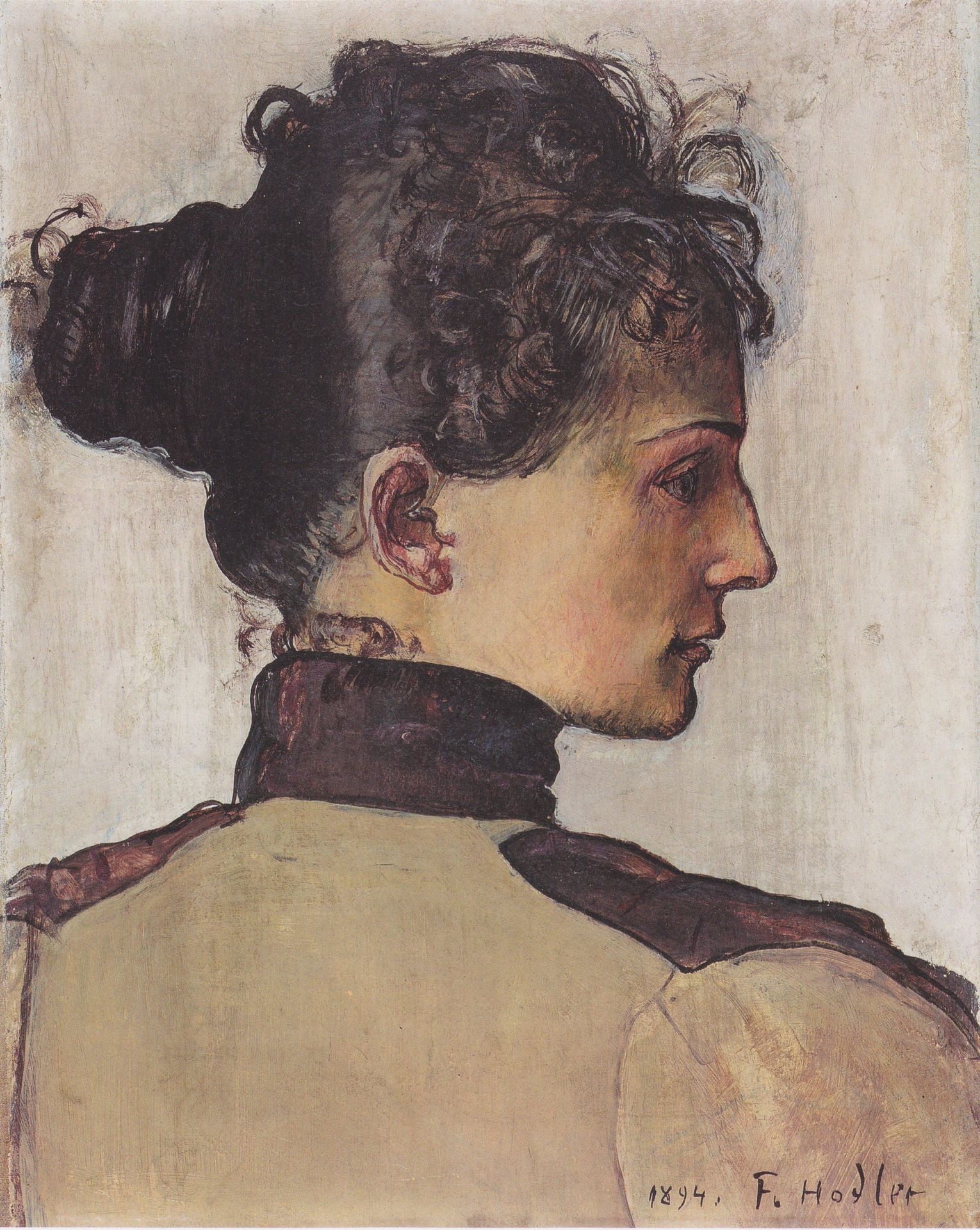 Portrait of Berthe Jacques by Ferdinand Hodler