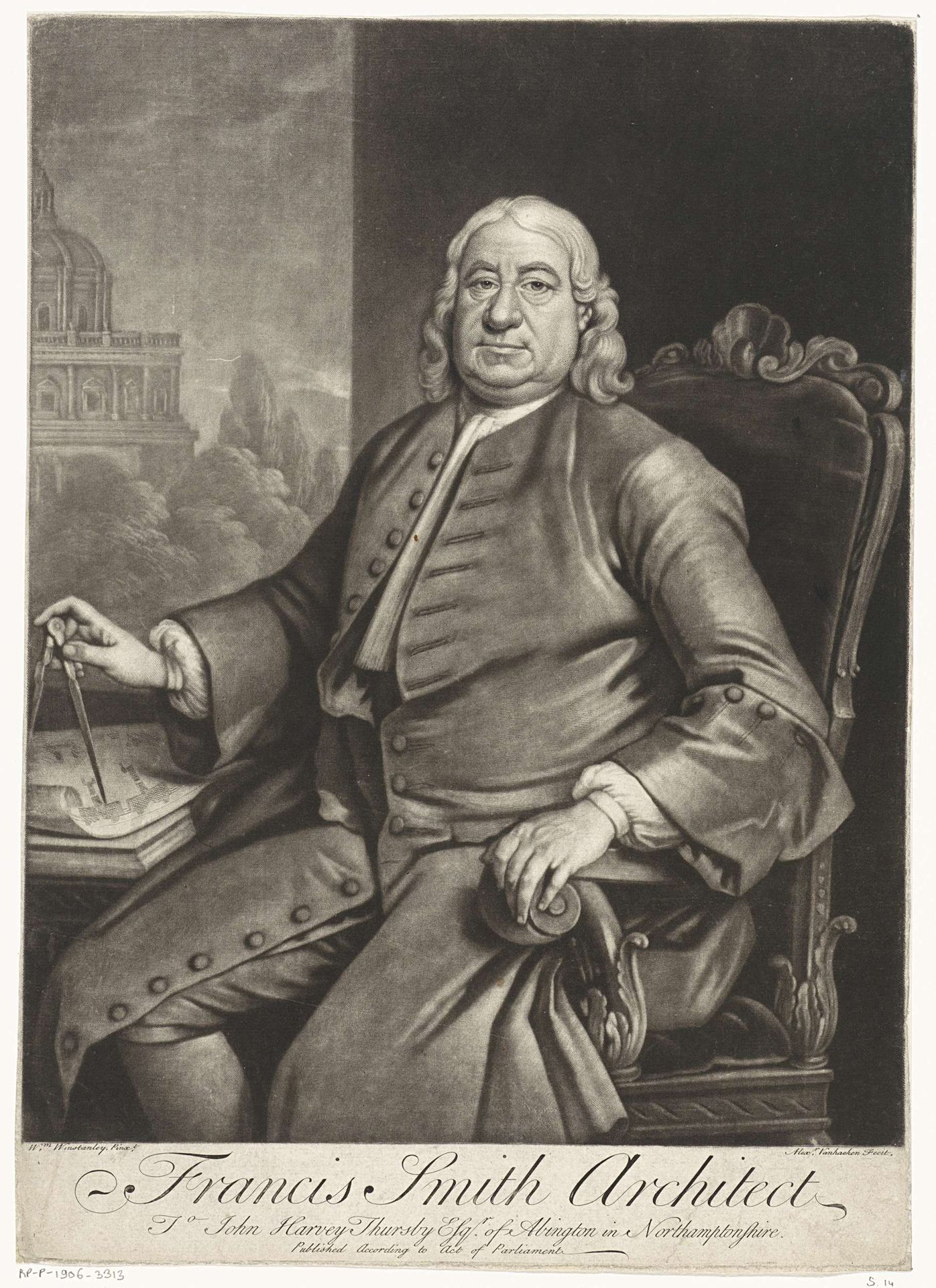 Portret van Francis Smith by Alexander van Haecken