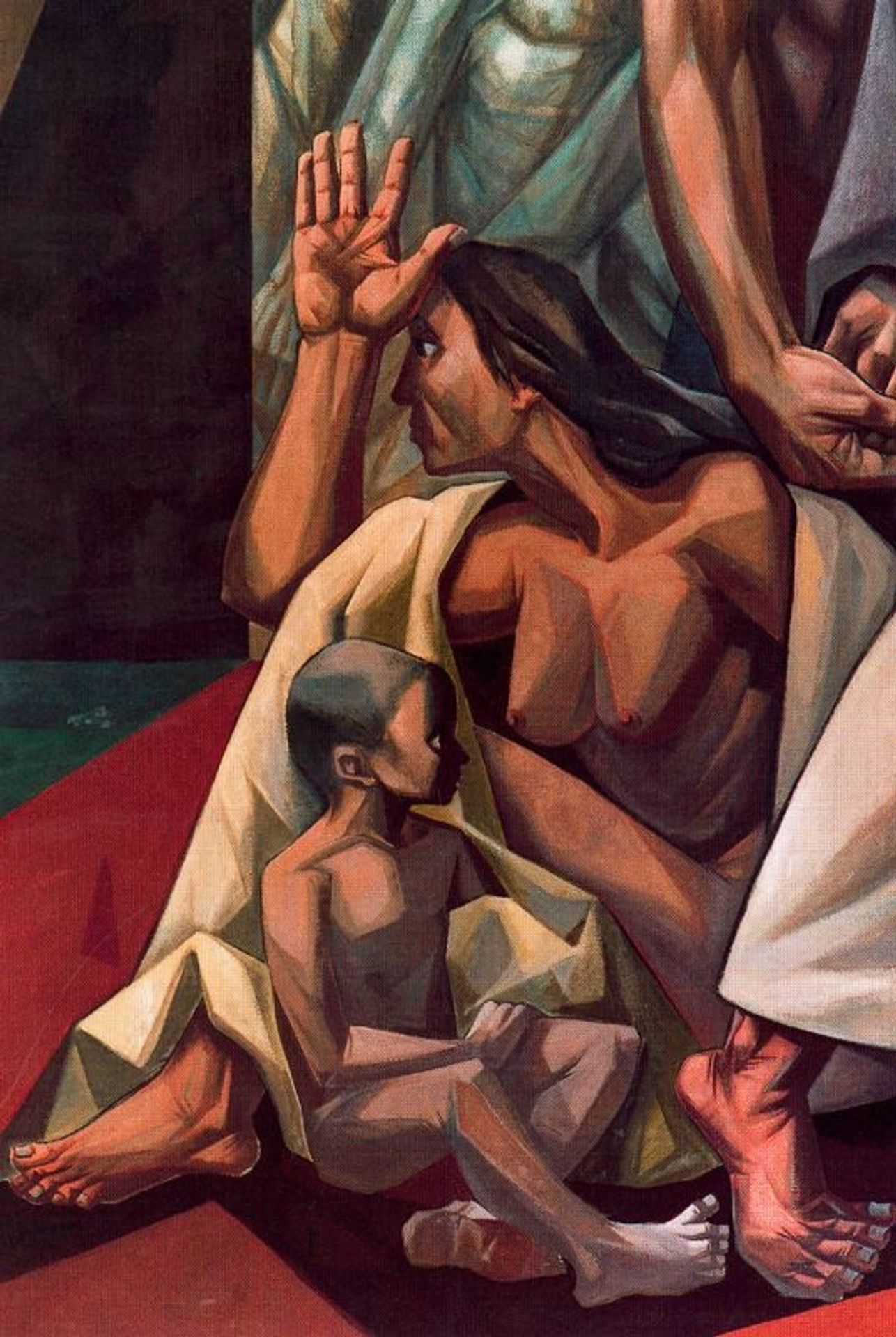 Mankind's Struggle for Lasting Peace (detail) by Vela Zanetti