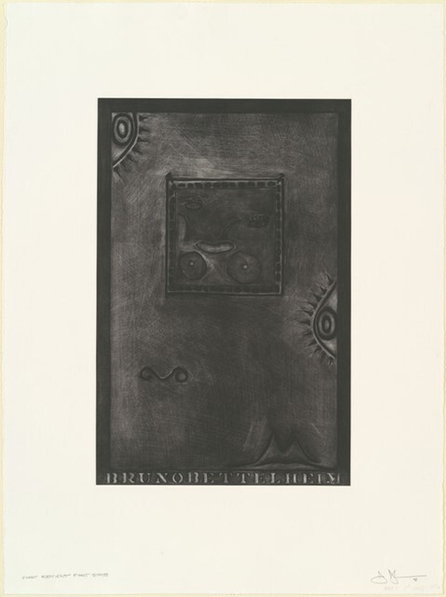 Untitled (White Mezzotint) [1st element 1st state] by Jasper Johns