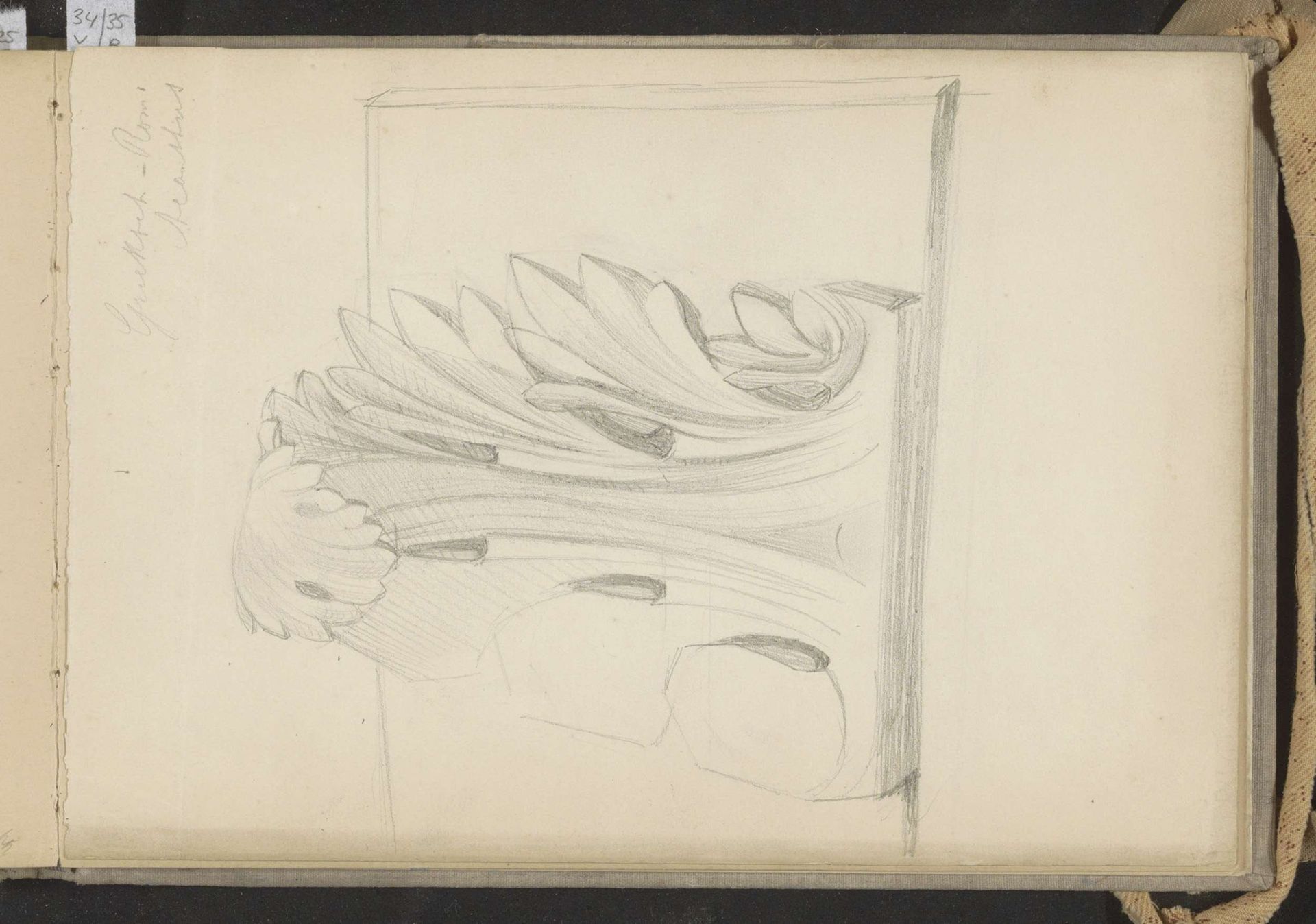 Grieks-Romeins ornament met acanthusblad by Johanna van de Kamer