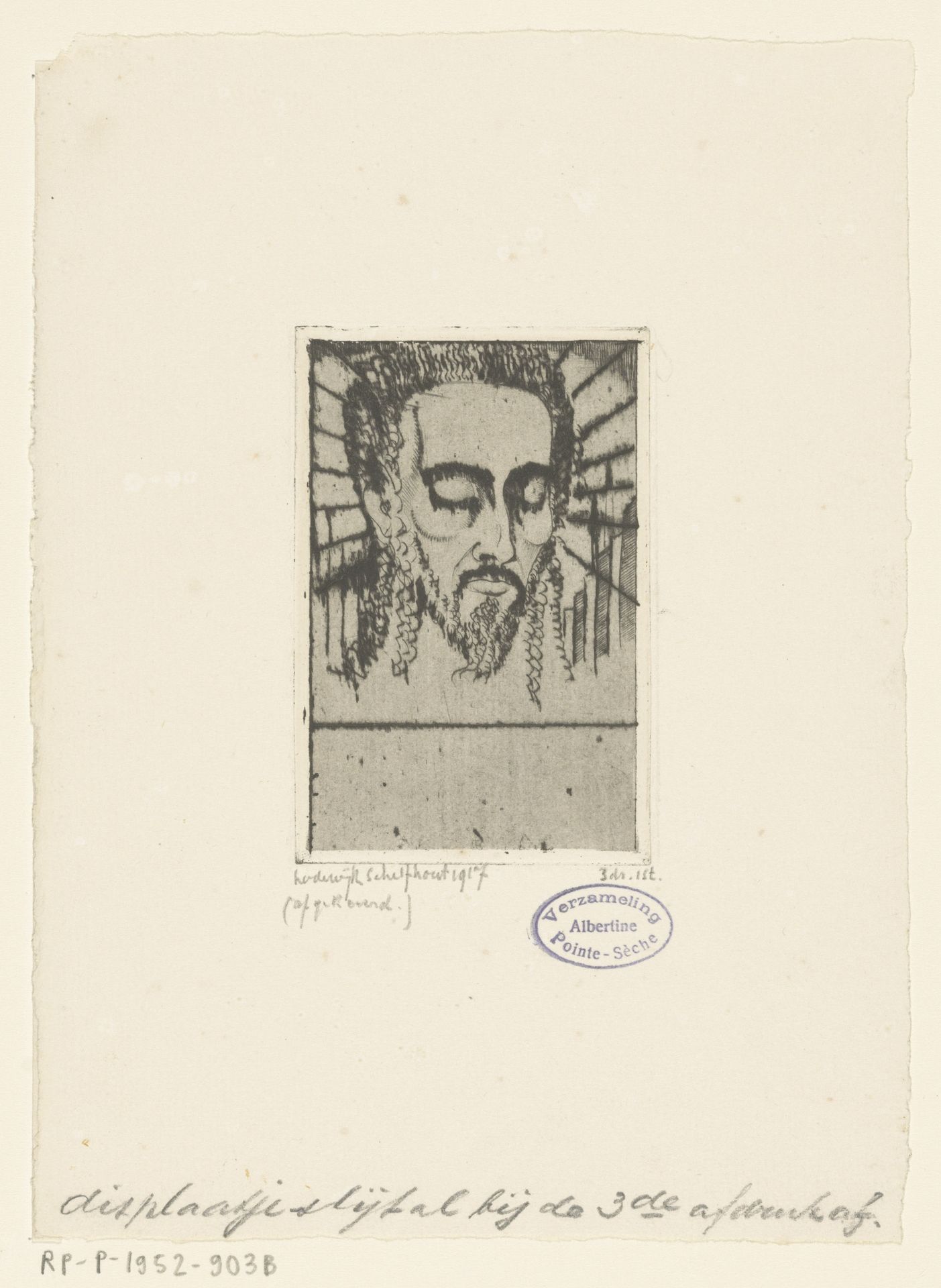Hoofd van Christus by Lodewijk Schelfhout