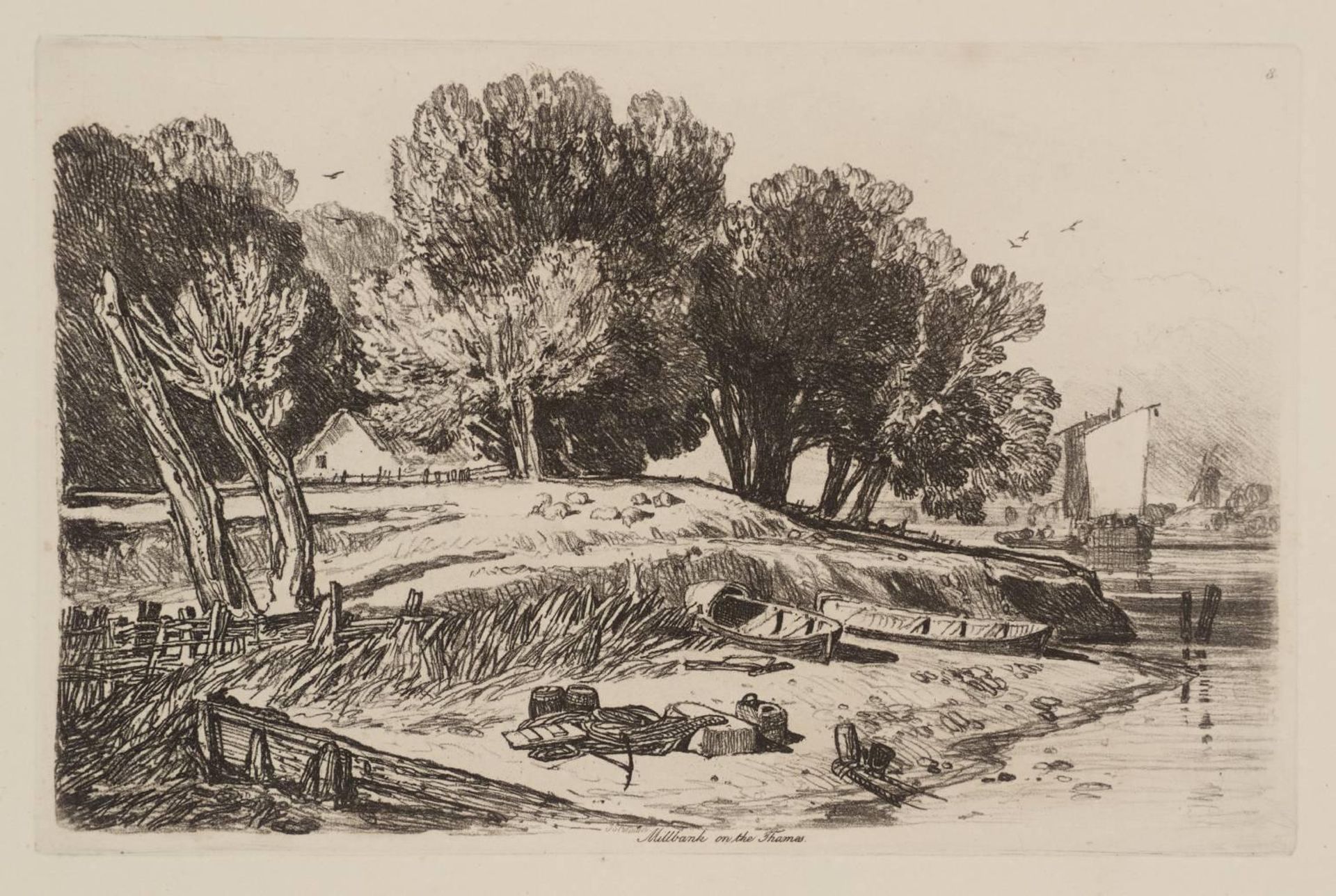 Millbank on the Thames by John Sell Cotman