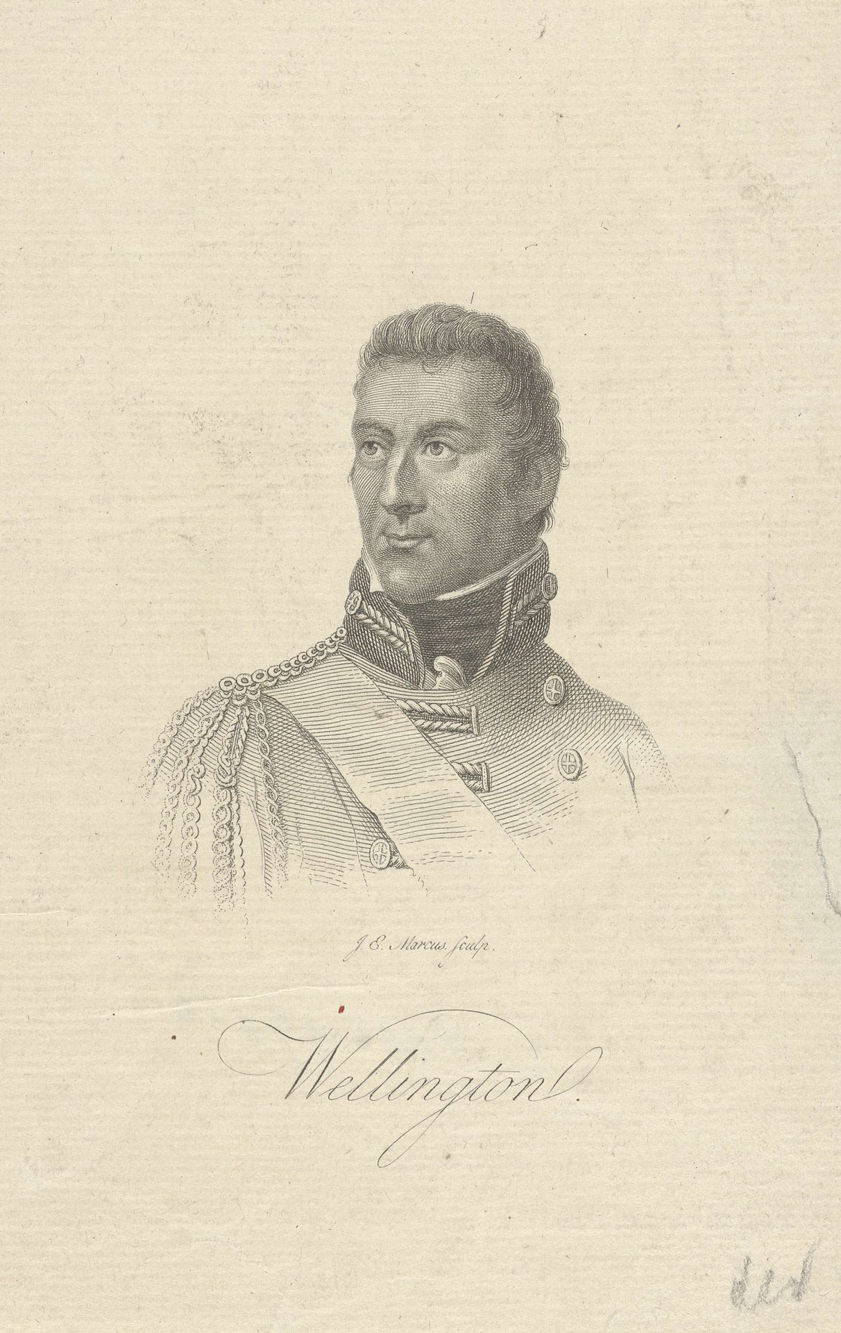 Portret van Arthur Wellesley, hertog van Wellington by Jacob Ernst Marcus